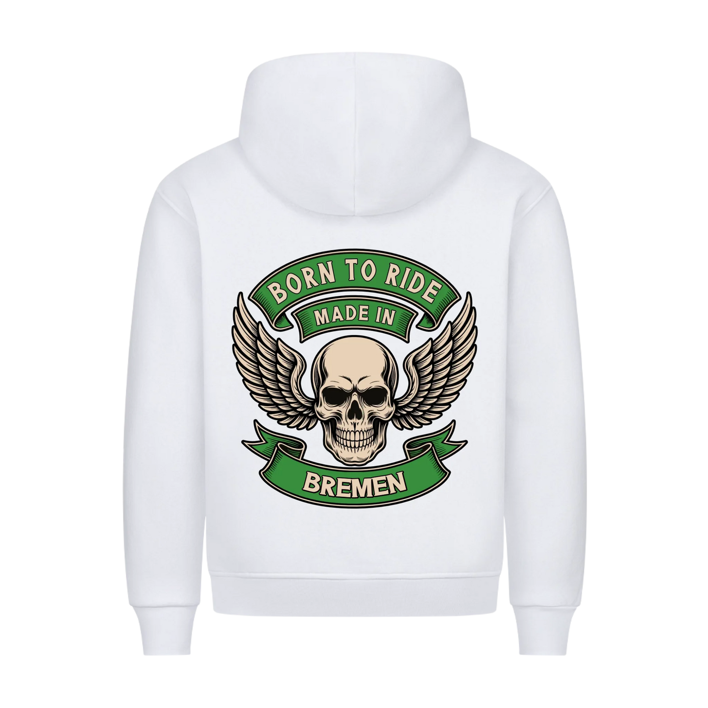 Born to Ride made in [Ort] – Personalisiertes Biker Premium Hoodie 25