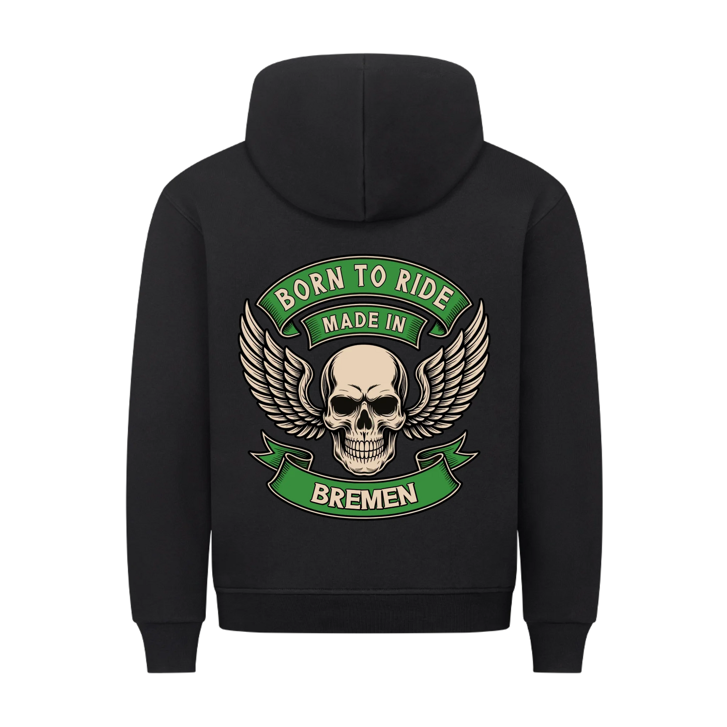 Born to Ride made in [Ort] – Personalisiertes Biker Premium Hoodie 25