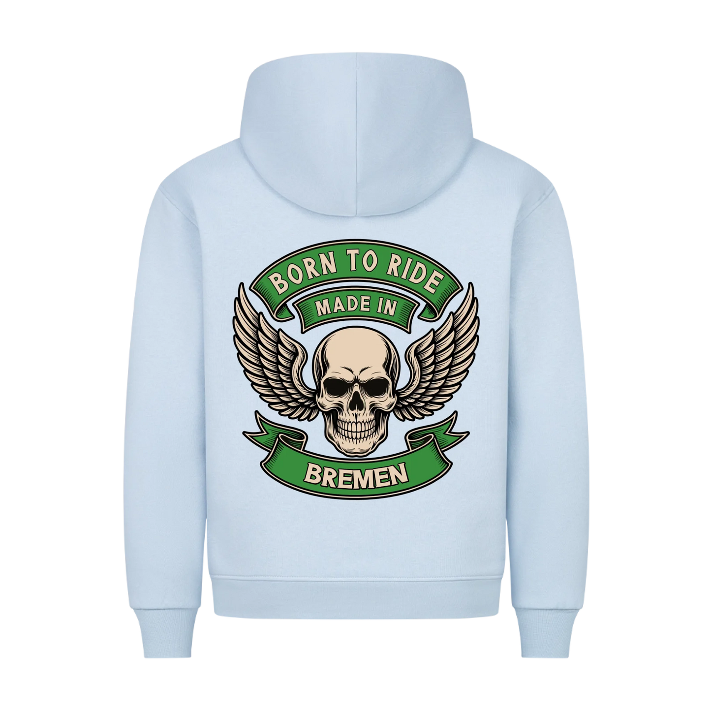 Born to Ride made in [Ort] – Personalisiertes Biker Premium Hoodie 25