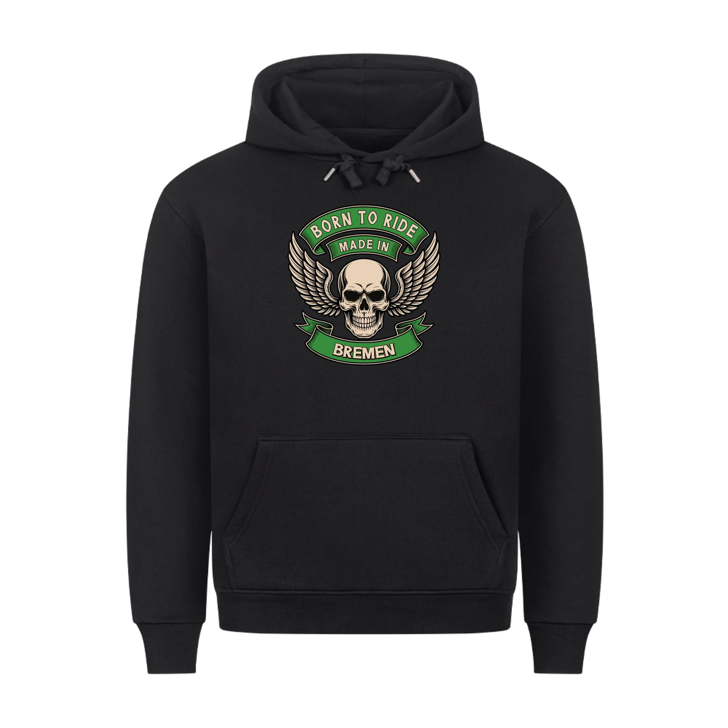 Born to Ride made in [Ort] – Personalisiertes Biker Premium Hoodie 25