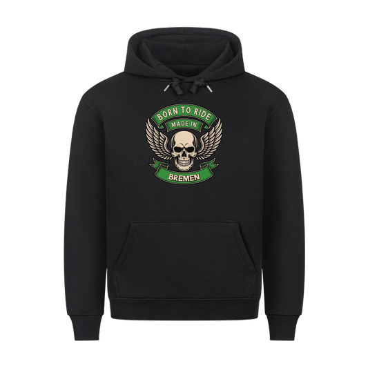 Born to Ride made in [Ort] – Personalisiertes Biker Premium Hoodie 25