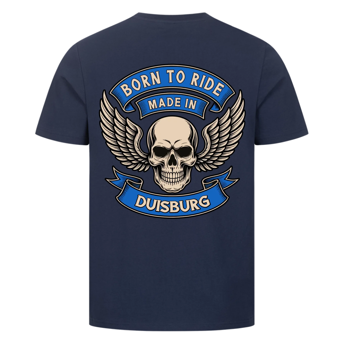 Born to ride made in [Ort] – Personalisiertes Biker Premium T-Shirt 26