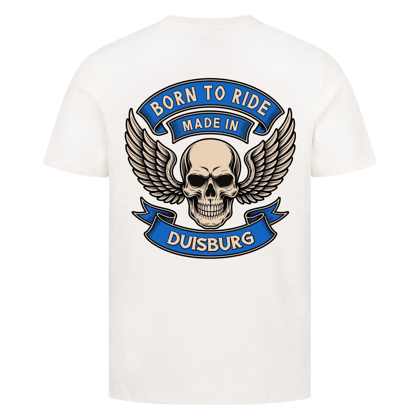 Born to ride made in [Ort] – Personalisiertes Biker Premium T-Shirt 26