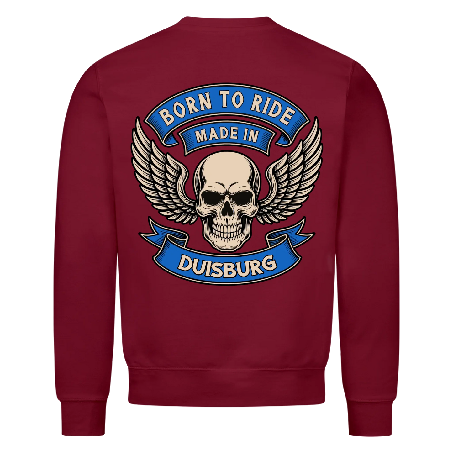 Born to ride made in [Ort] – Personalisiertes Biker Premium Sweatshirt 26
