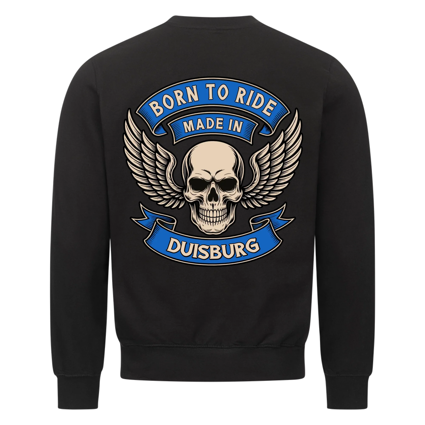 Born to ride made in [Ort] – Personalisiertes Biker Premium Sweatshirt 26