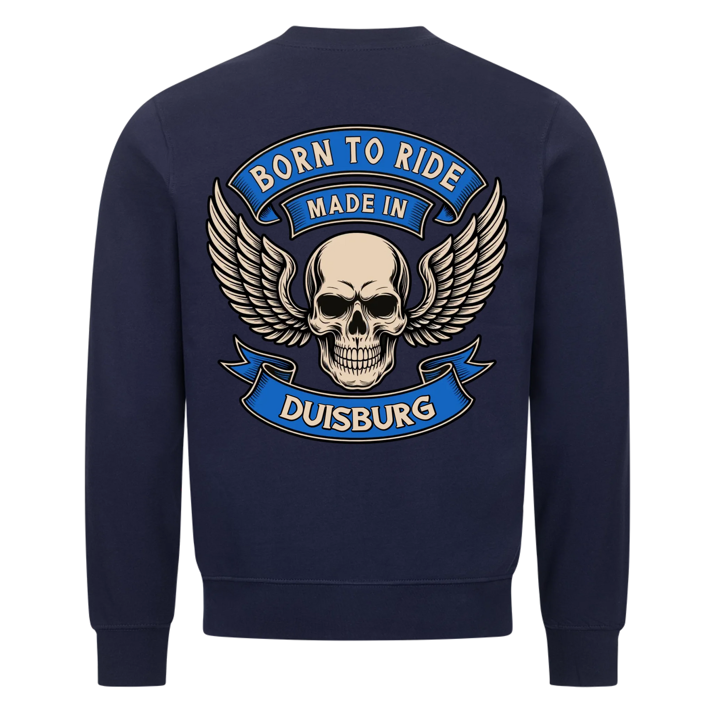 Born to ride made in [Ort] – Personalisiertes Biker Premium Sweatshirt 26
