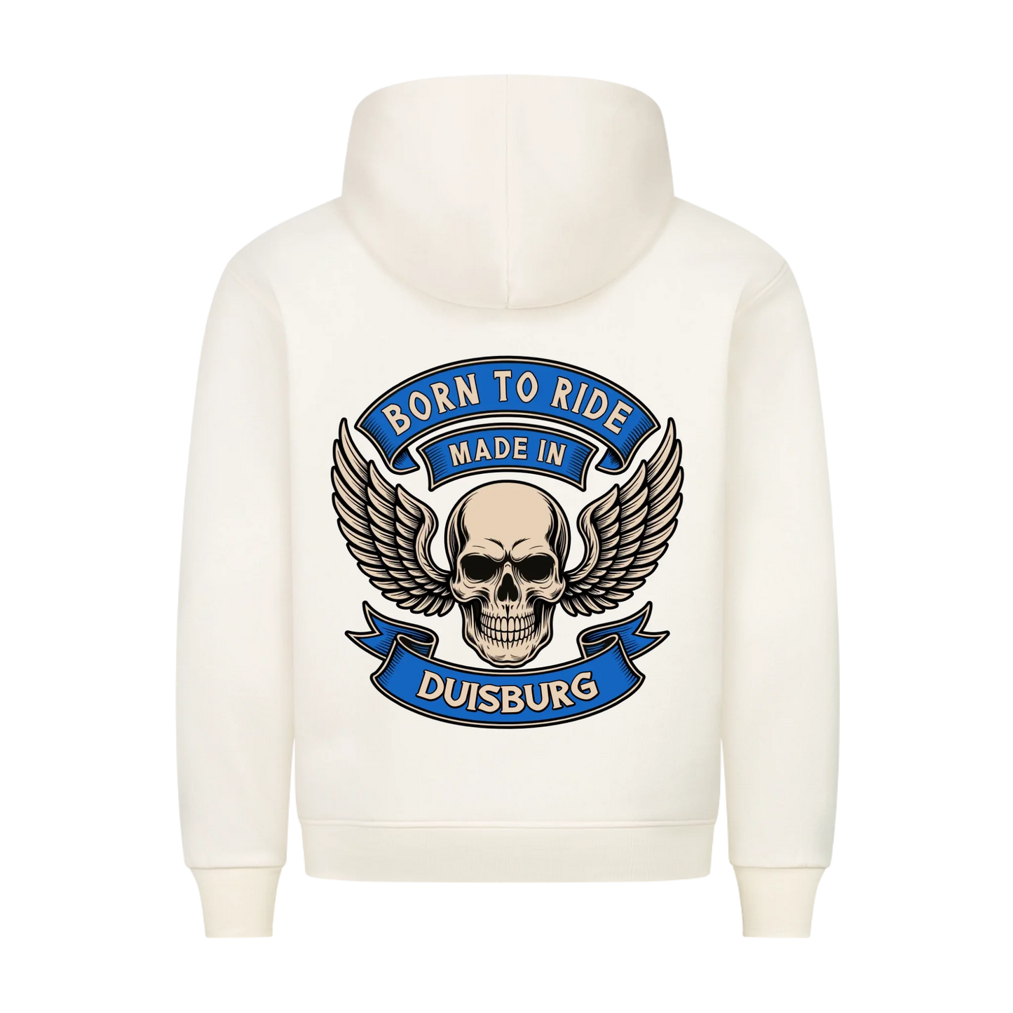 Born to Ride made in [Ort] – Personalisiertes Biker Premium Hoodie 26