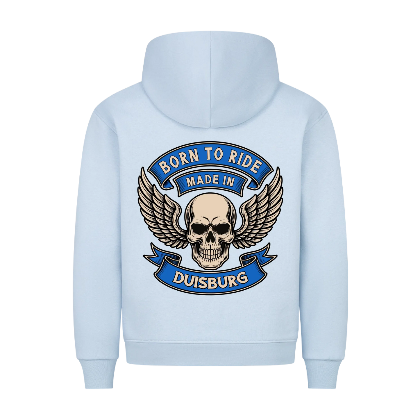 Born to Ride made in [Ort] – Personalisiertes Biker Premium Hoodie 26