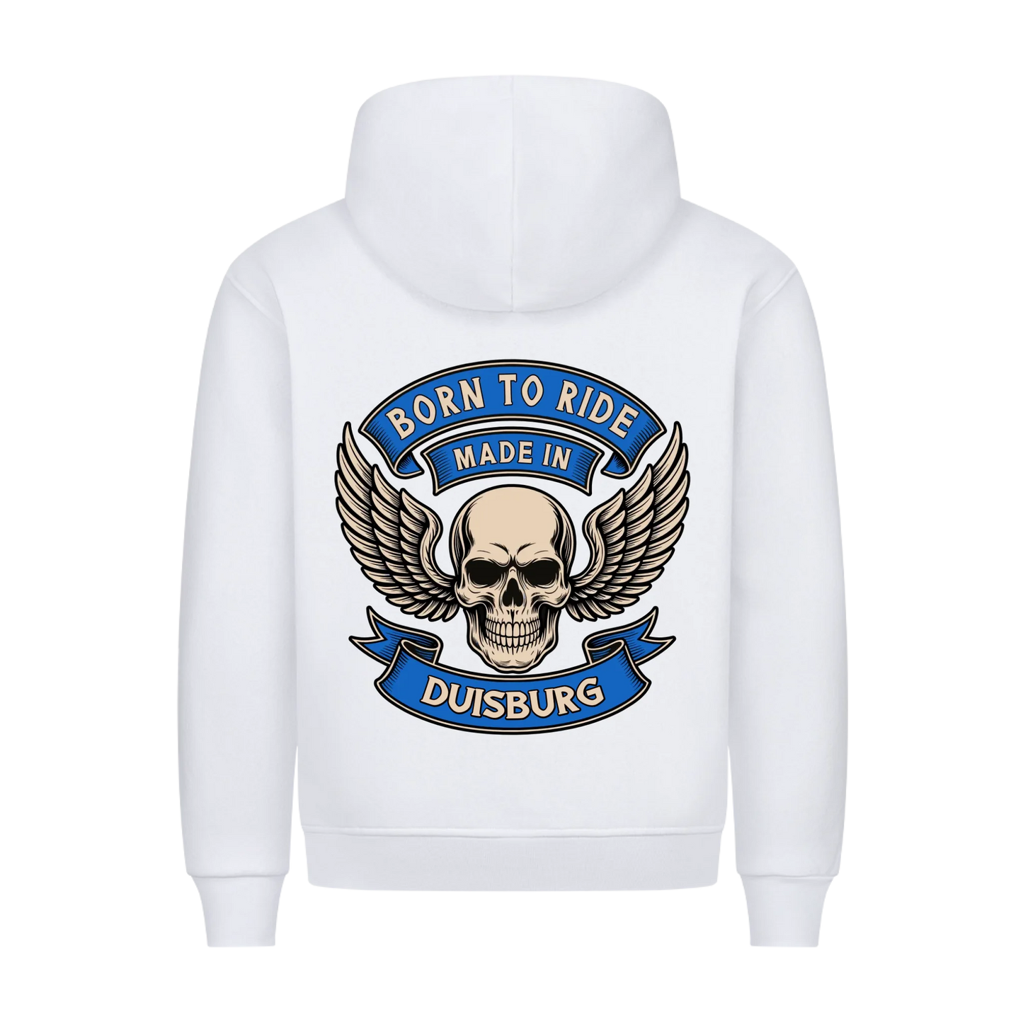 Born to Ride made in [Ort] – Personalisiertes Biker Premium Hoodie 26