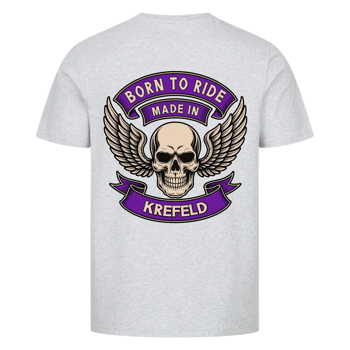 Born to ride made in [Ort] – Personalisiertes Biker Premium T-Shirt 27