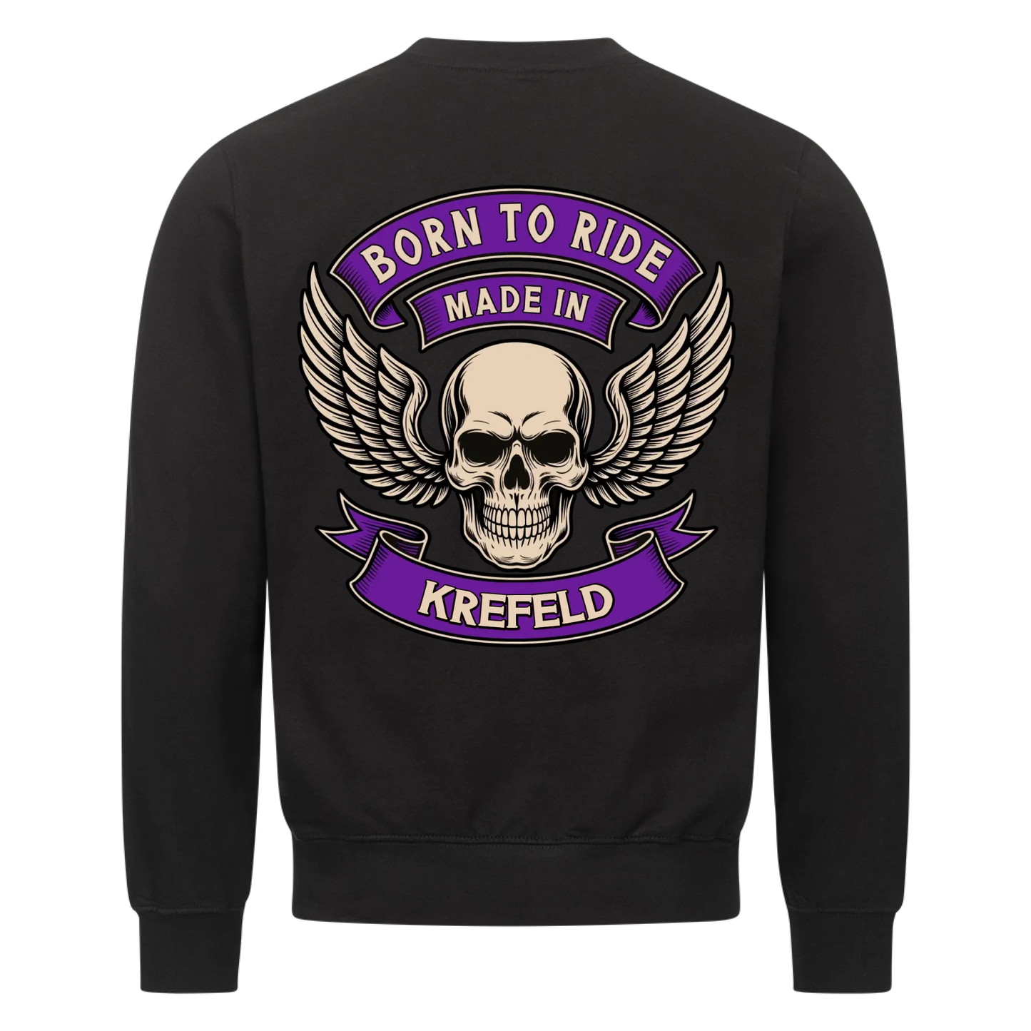 Born to ride made in [Ort] – Personalisiertes Biker Premium Sweatshirt 27