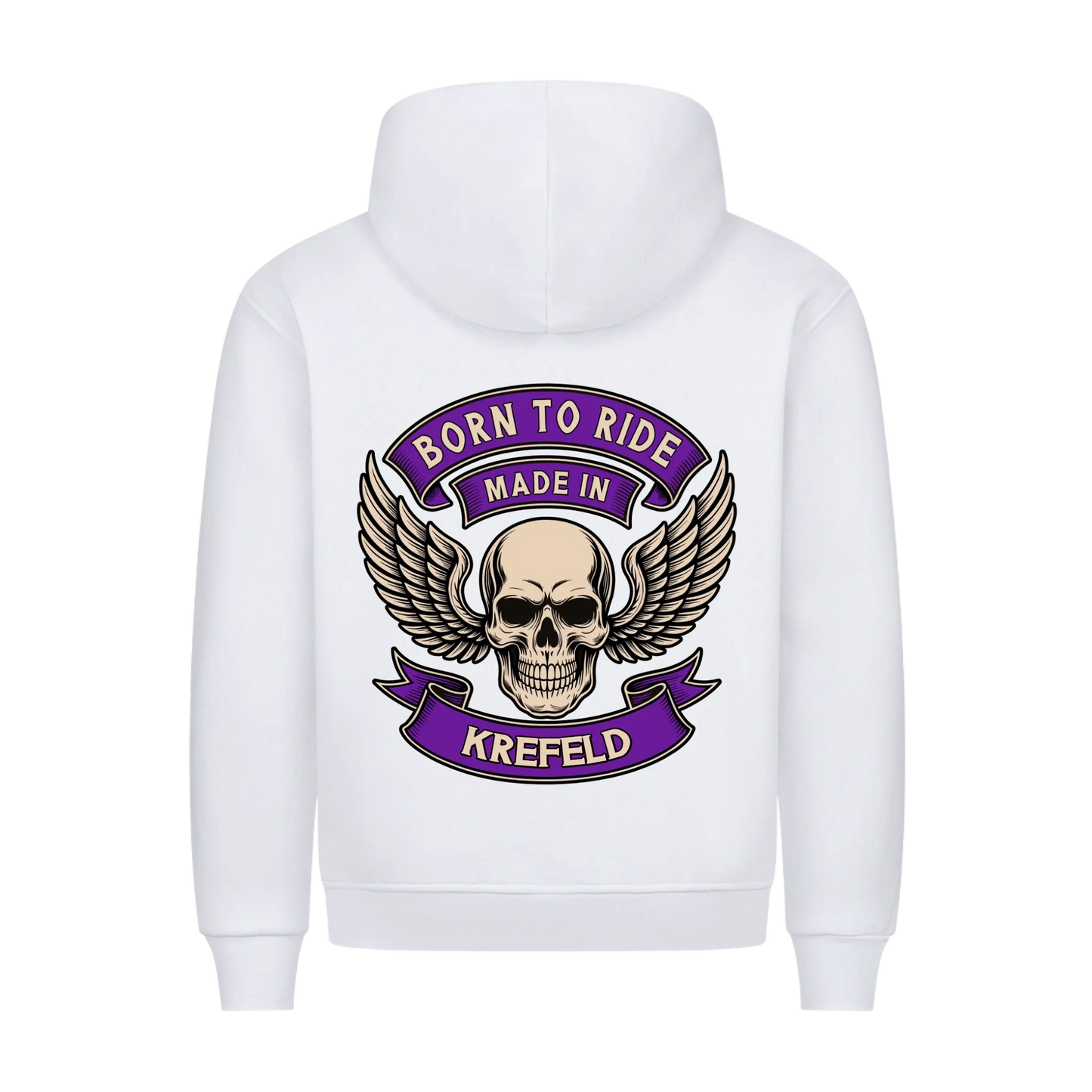 Born to Ride made in [Ort] – Personalisiertes Biker Premium Hoodie 27