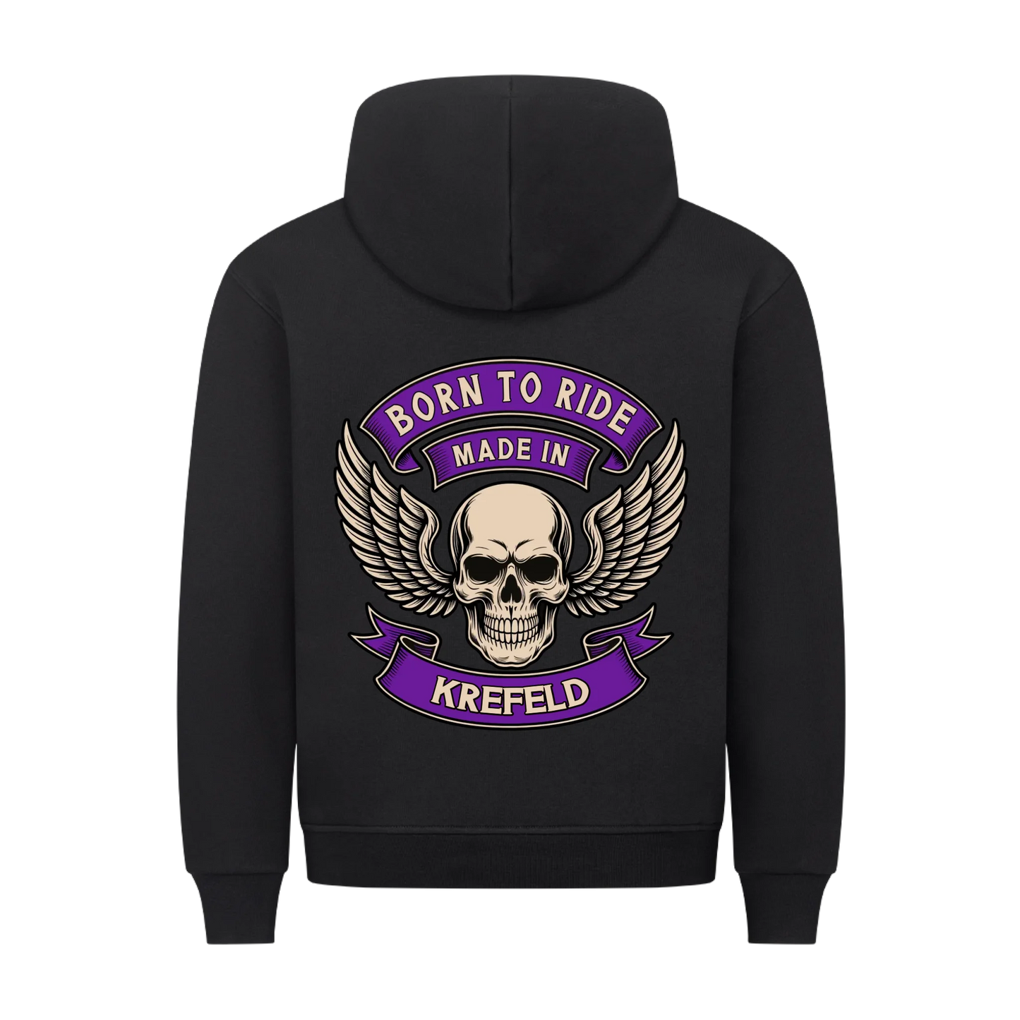 Born to Ride made in [Ort] – Personalisiertes Biker Premium Hoodie 27