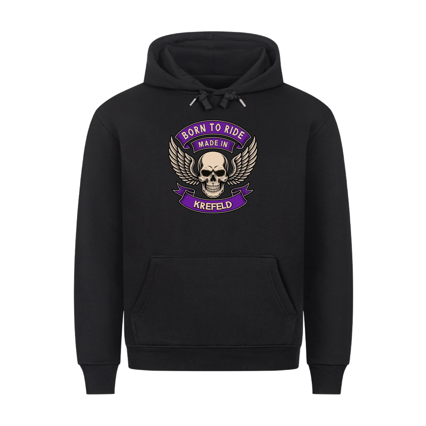 Born to Ride made in [Ort] – Personalisiertes Biker Premium Hoodie 27