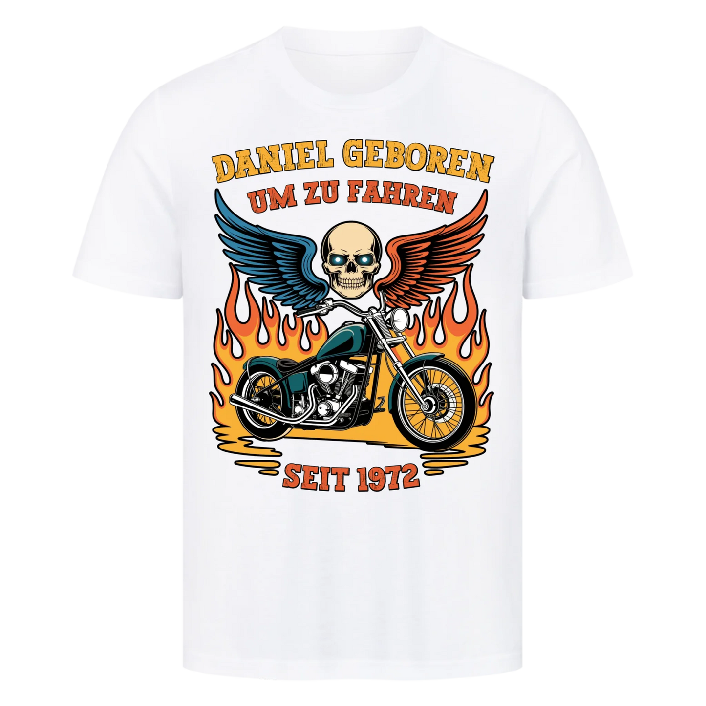 [Name] Geboren um zu fahren Premium T-Shirt