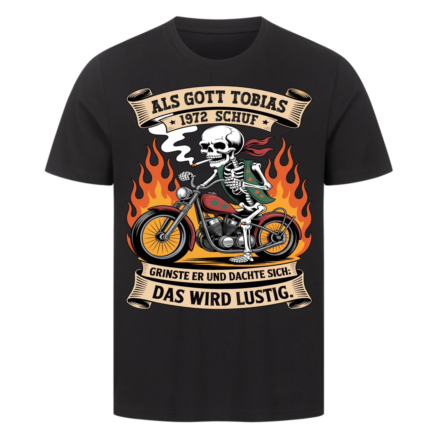 Als Gott [Name] [Jahr] schuf grinste er und dachte sich das wird lustig Premium T-Shirt