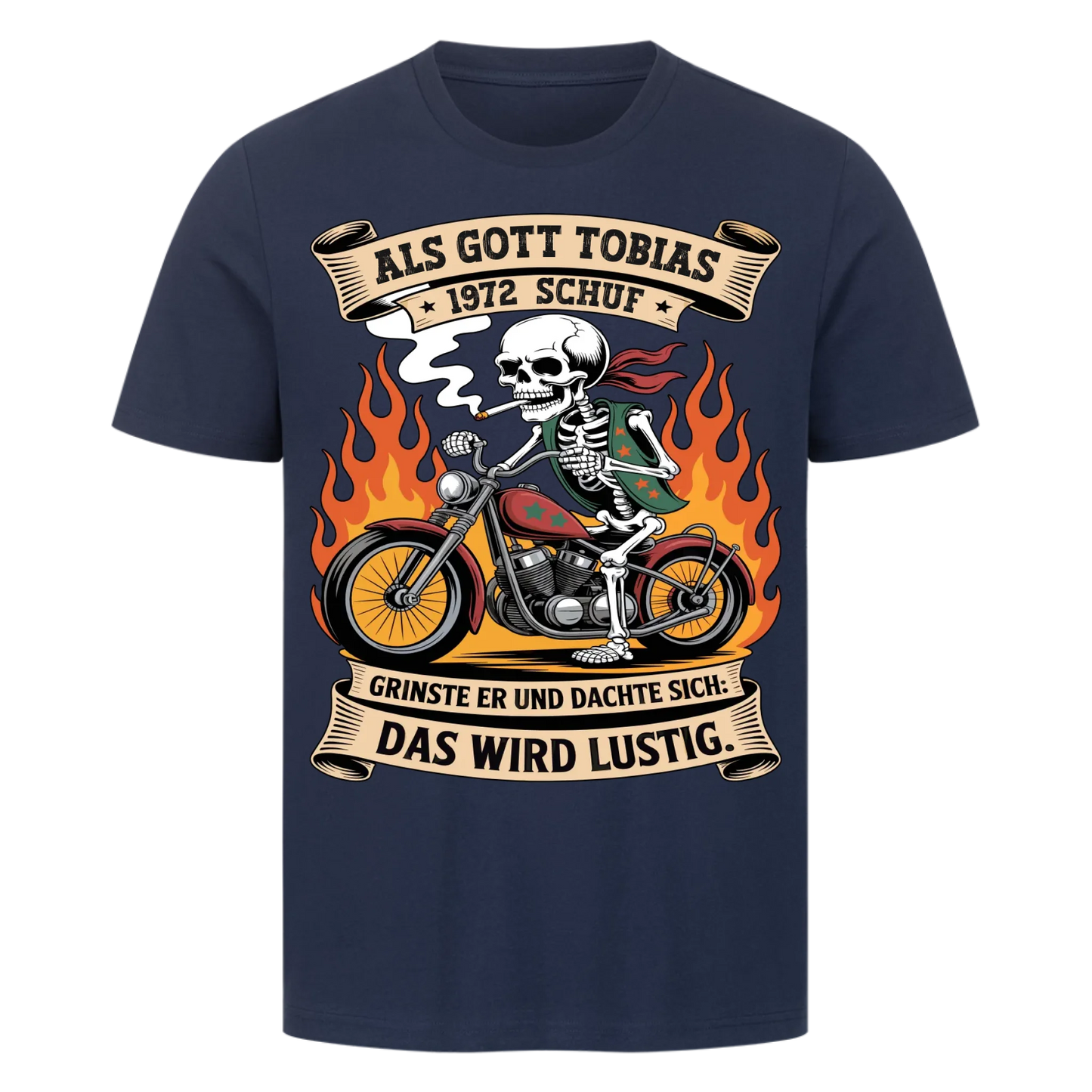 Als Gott [Name] [Jahr] schuf grinste er und dachte sich das wird lustig Premium T-Shirt