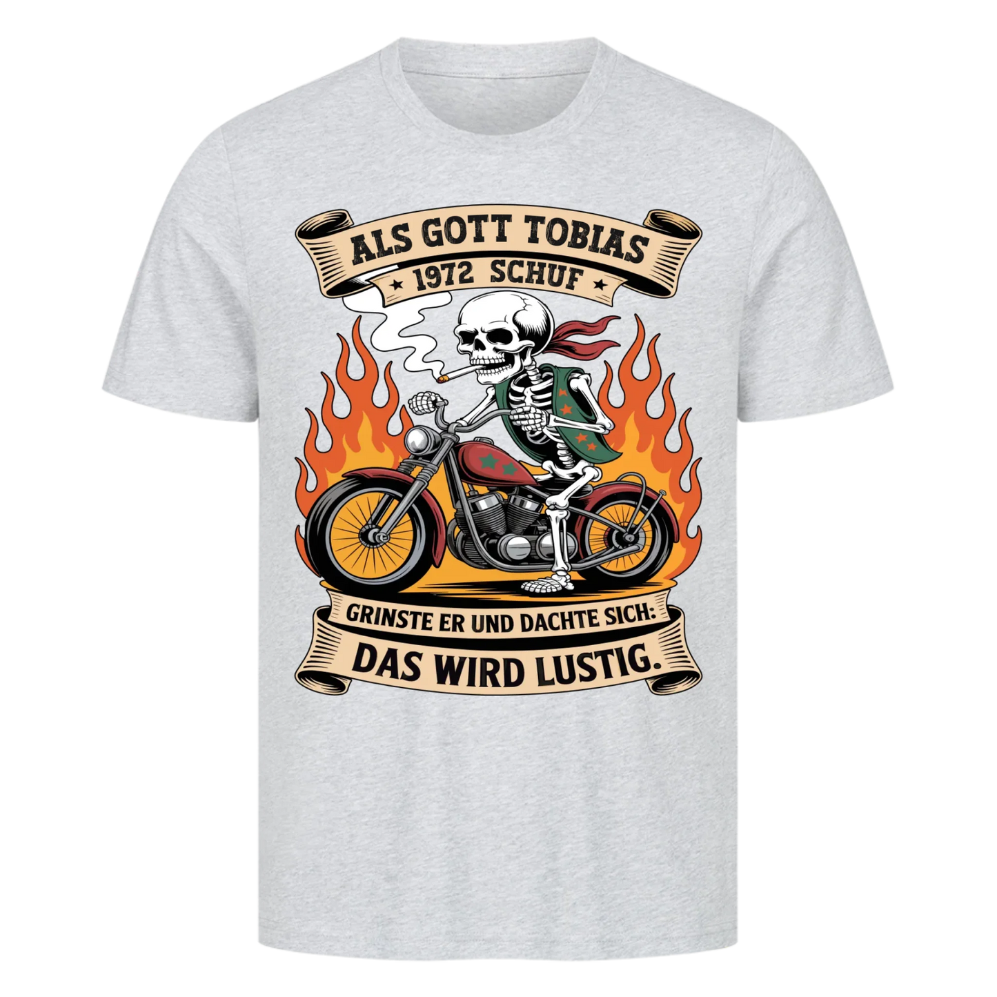 Als Gott [Name] [Jahr] schuf grinste er und dachte sich das wird lustig Premium T-Shirt