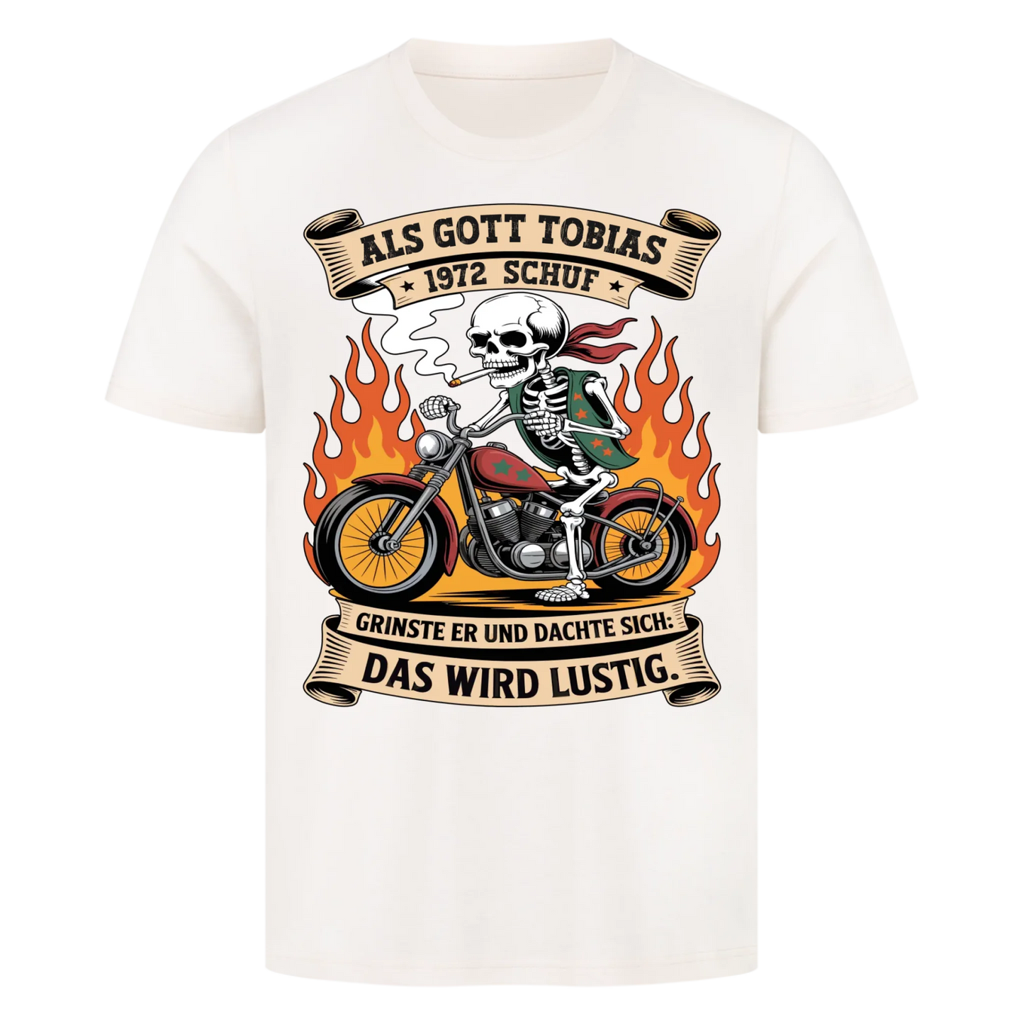 Als Gott [Name] [Jahr] schuf grinste er und dachte sich das wird lustig Premium T-Shirt