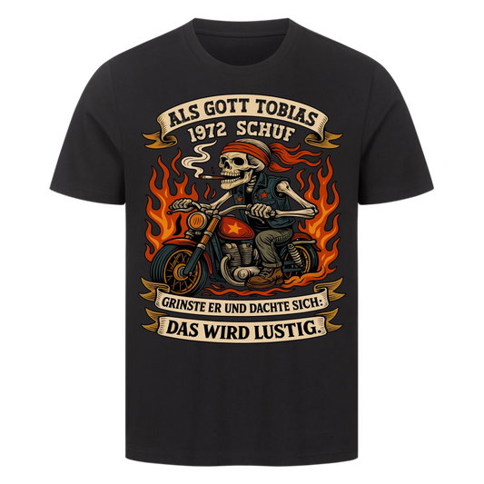 Als Gott [Name] [Jahr] schuf grinste er und dachte sich das wird lustig Premium T-Shirt 2