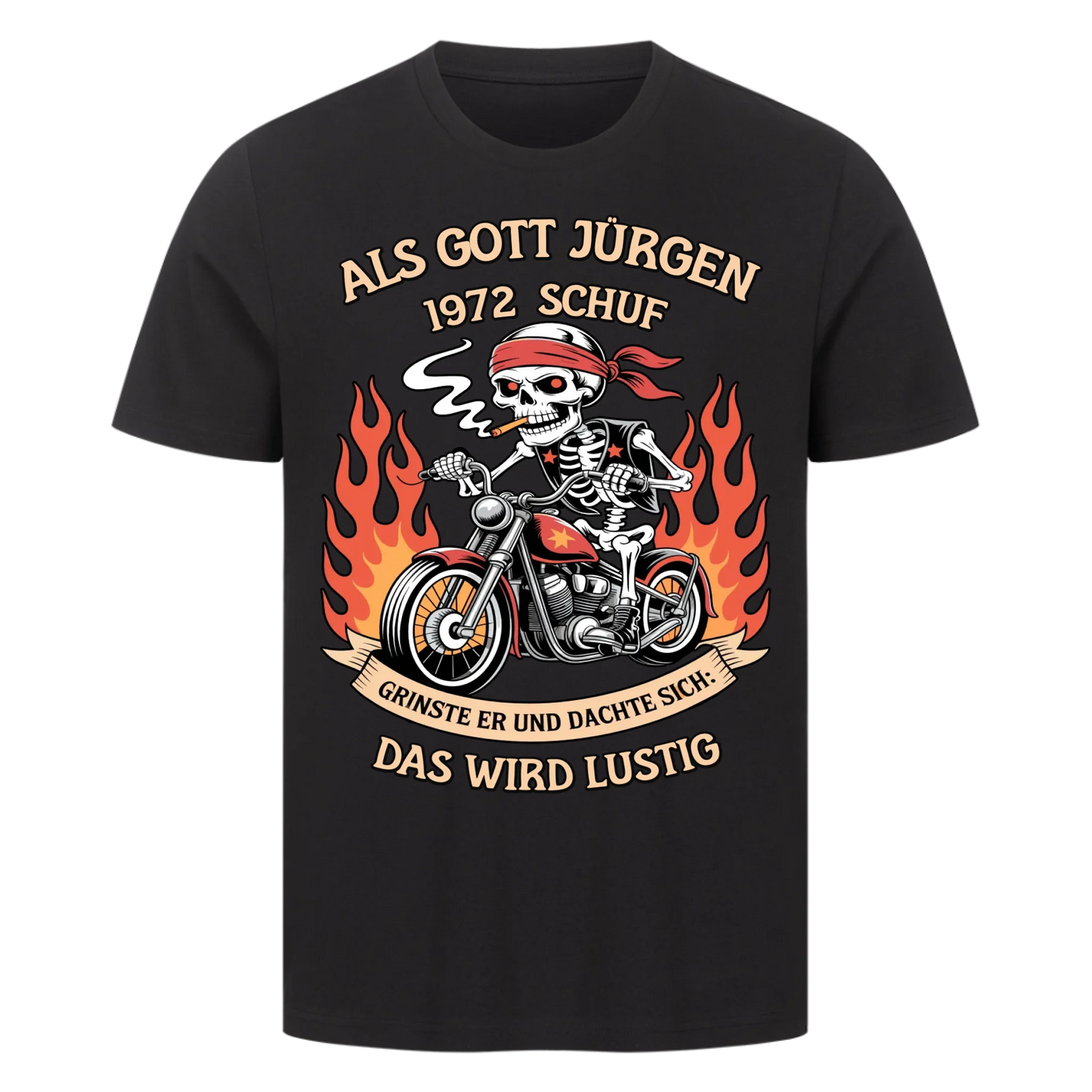 Als Gott [Name] [Jahr] schuf grinste er und dachte sich das wird lustig Premium T-Shirt 3
