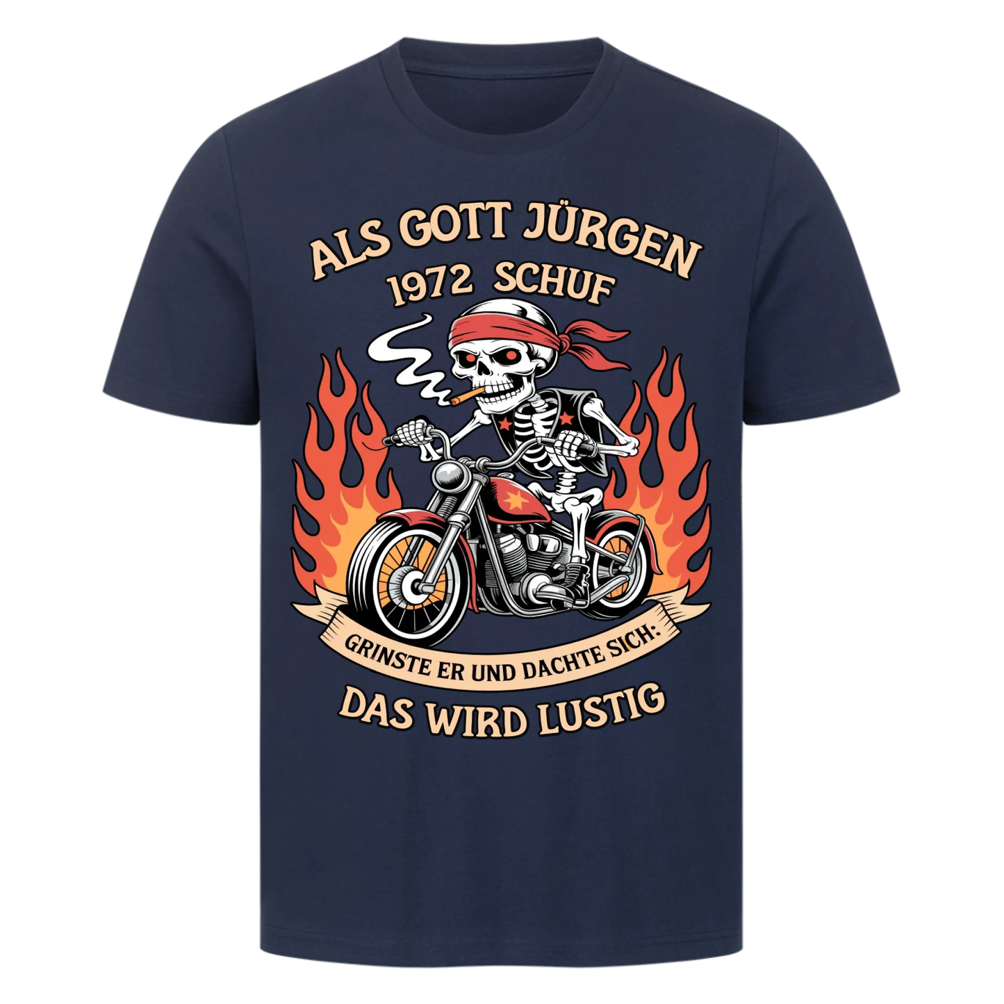 Als Gott [Name] [Jahr] schuf grinste er und dachte sich das wird lustig Premium T-Shirt 3