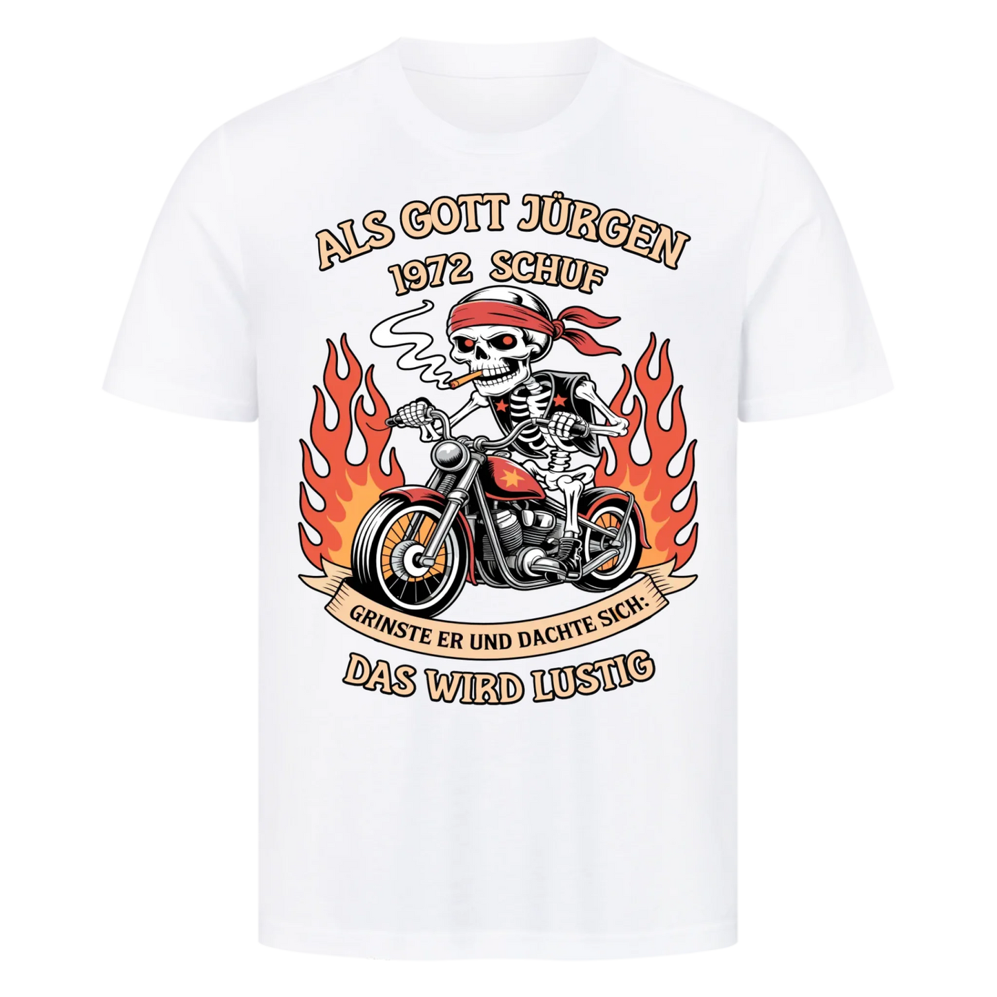 Als Gott [Name] [Jahr] schuf grinste er und dachte sich das wird lustig Premium T-Shirt 3