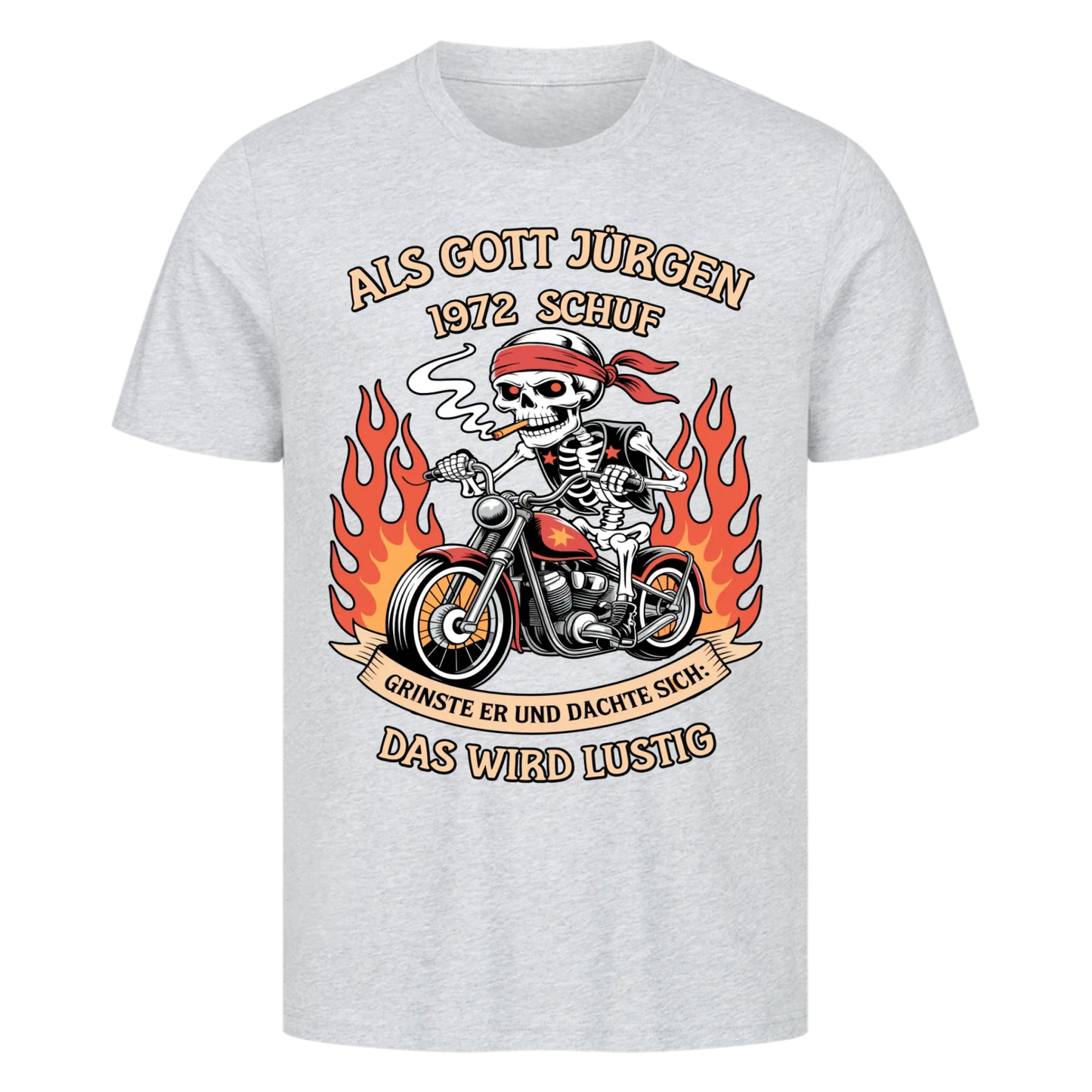 Als Gott [Name] [Jahr] schuf grinste er und dachte sich das wird lustig Premium T-Shirt 3