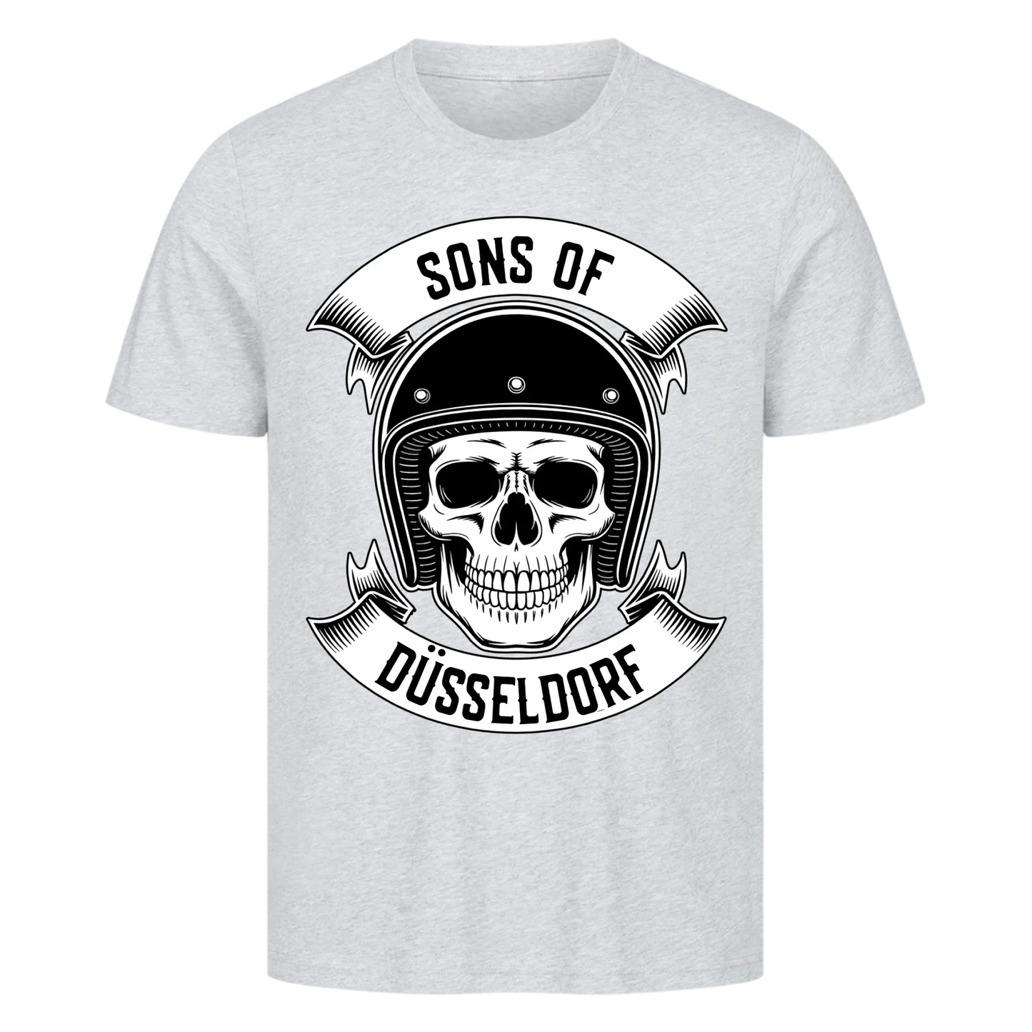 Personalisiertes Biker Frontdruck Premium T-Shirt – mit individuellem Brustlogo 1