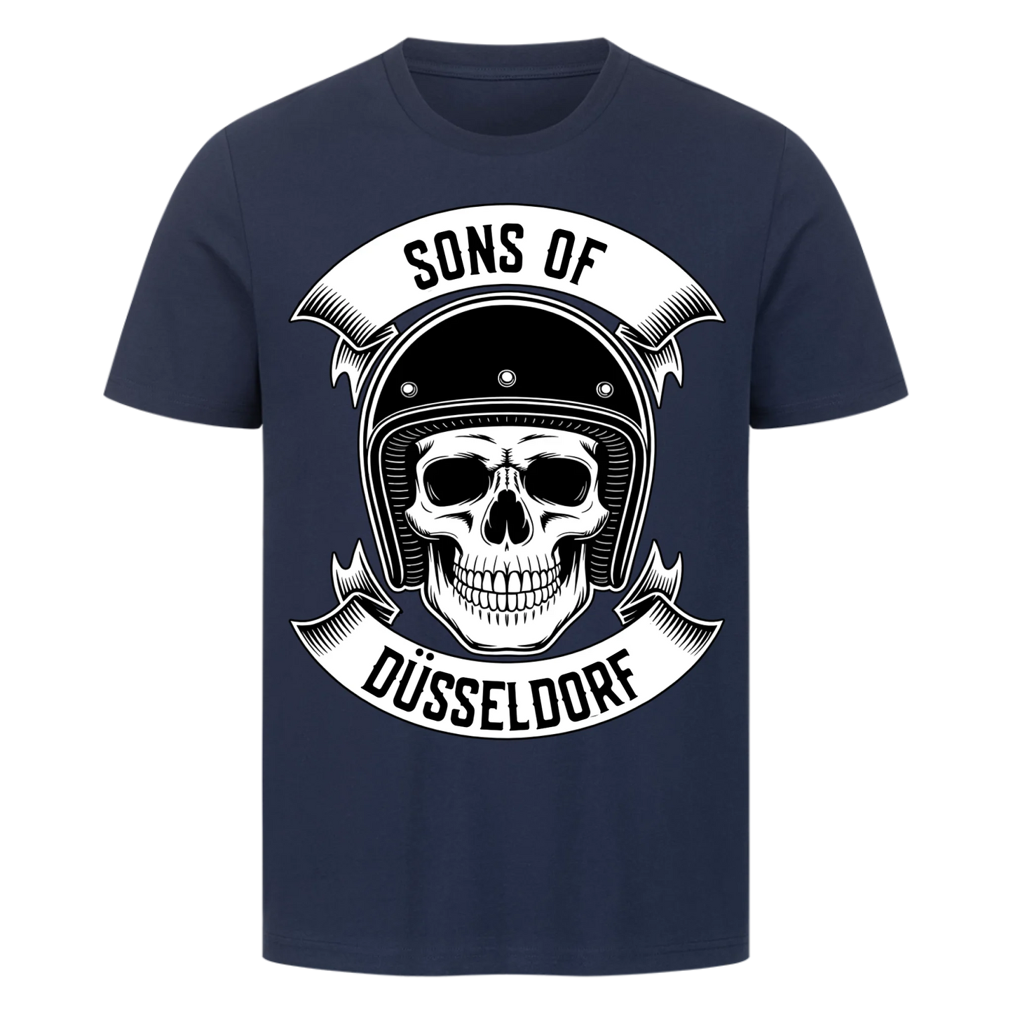 Personalisiertes Biker Frontdruck Premium T-Shirt – mit individuellem Brustlogo 1