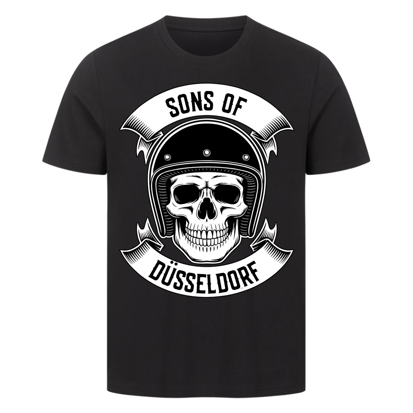 Personalisiertes Biker Frontdruck Premium T-Shirt – mit individuellem Brustlogo 1