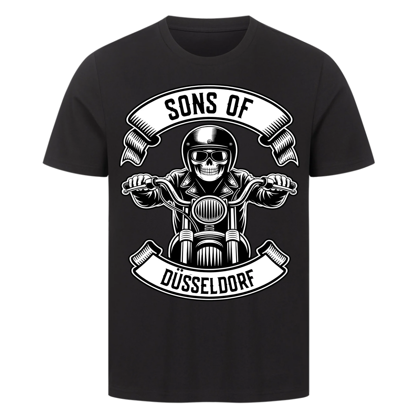 Personalisiertes Biker Frontdruck Premium T-Shirt – mit individuellem Brustlogo 3