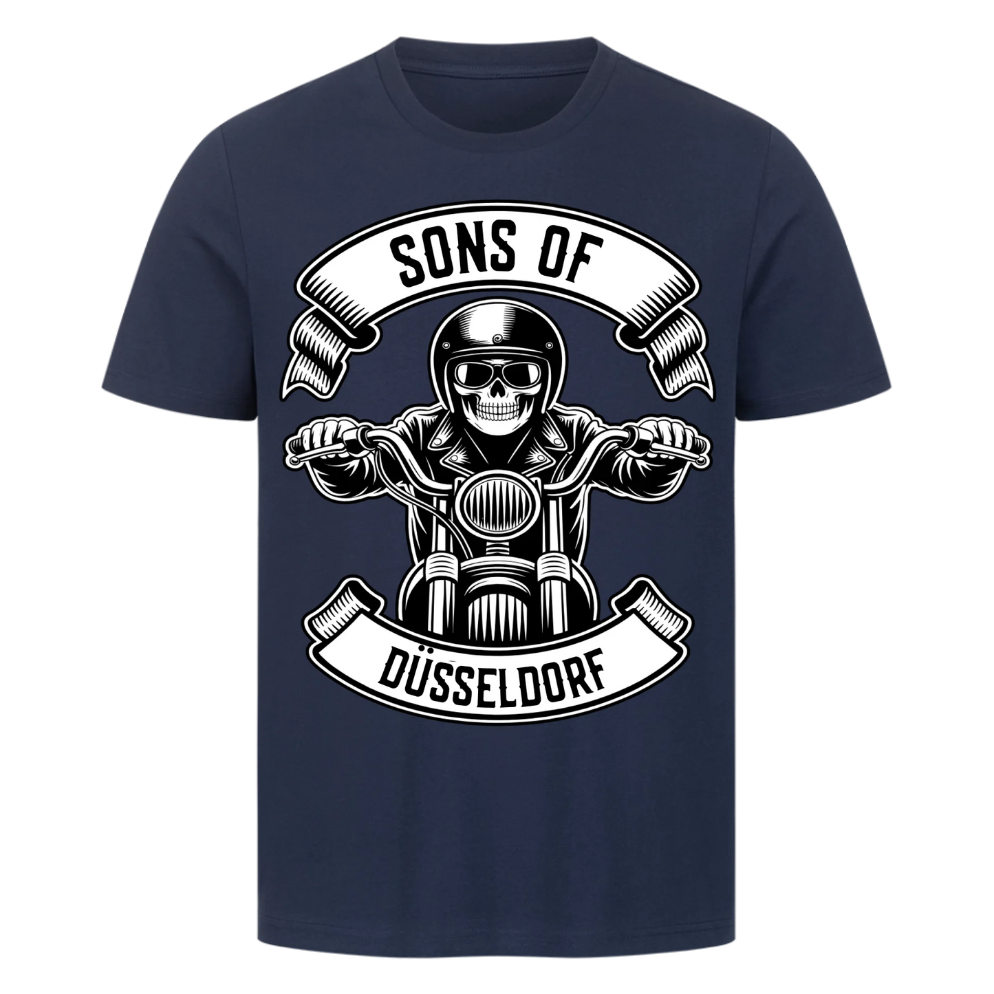 Personalisiertes Biker Frontdruck Premium T-Shirt – mit individuellem Brustlogo 3