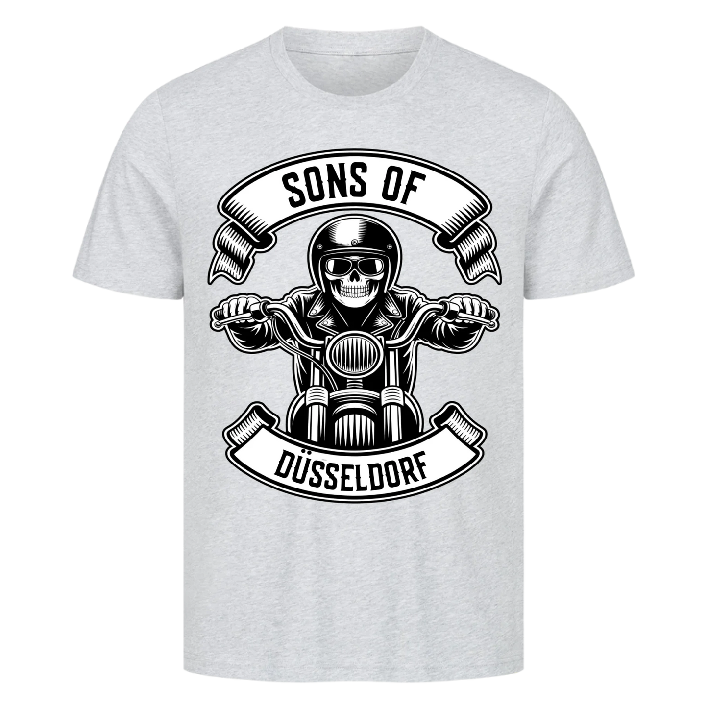 Personalisiertes Biker Frontdruck Premium T-Shirt – mit individuellem Brustlogo 3