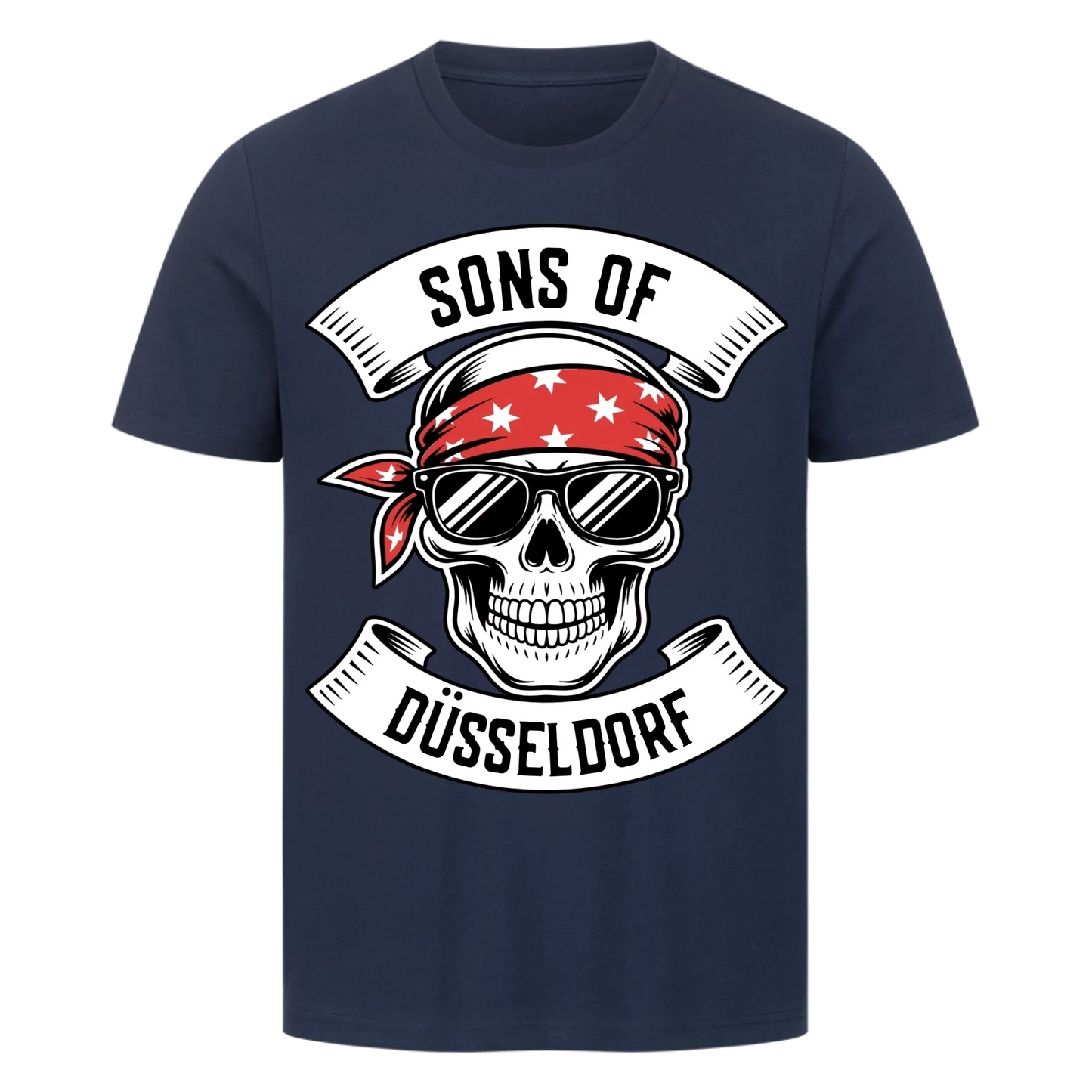 Personalisiertes Biker Frontdruck Premium T-Shirt – mit individuellem Brustlogo 2