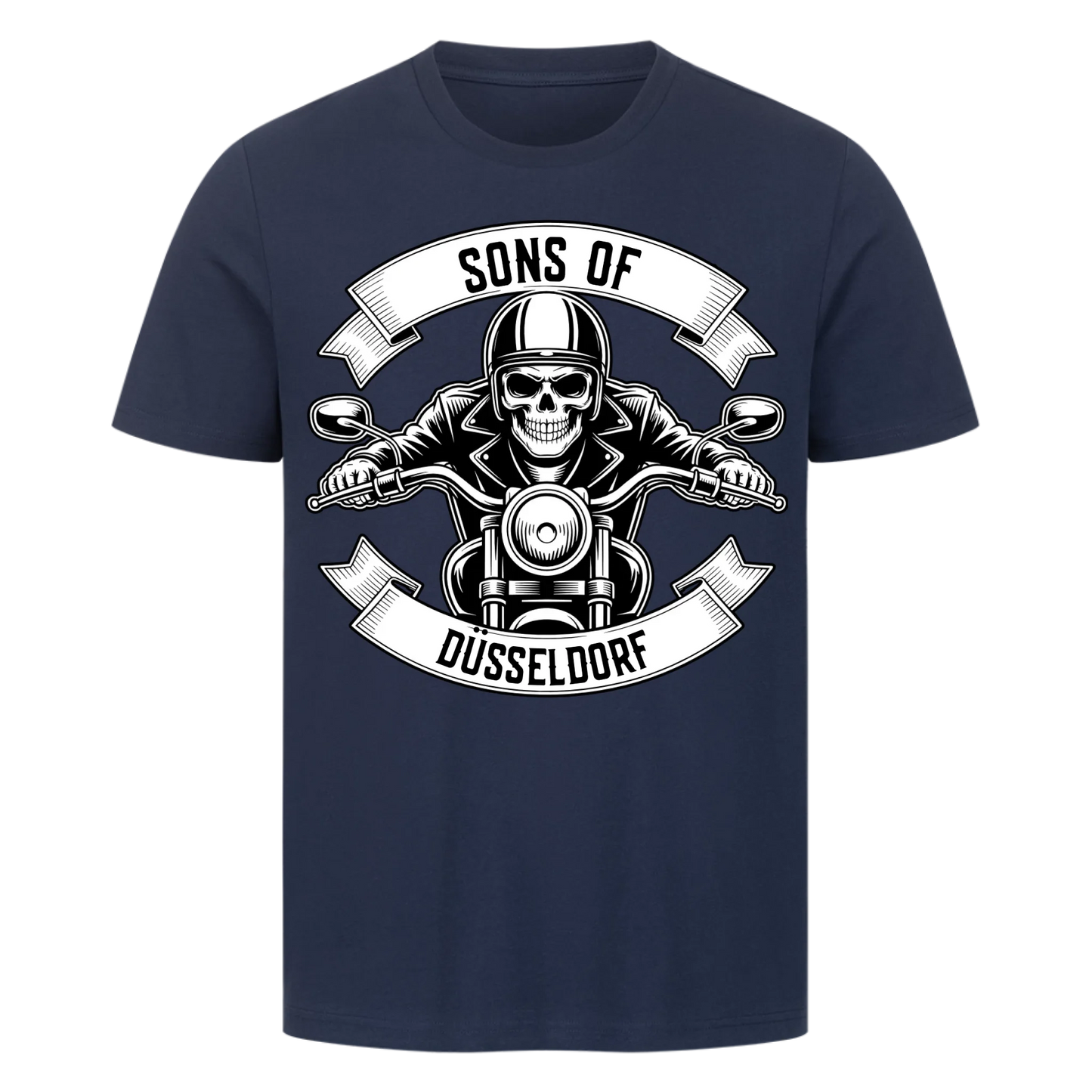 Personalisiertes Biker Frontdruck Premium T-Shirt – mit individuellem Brustlogo 4