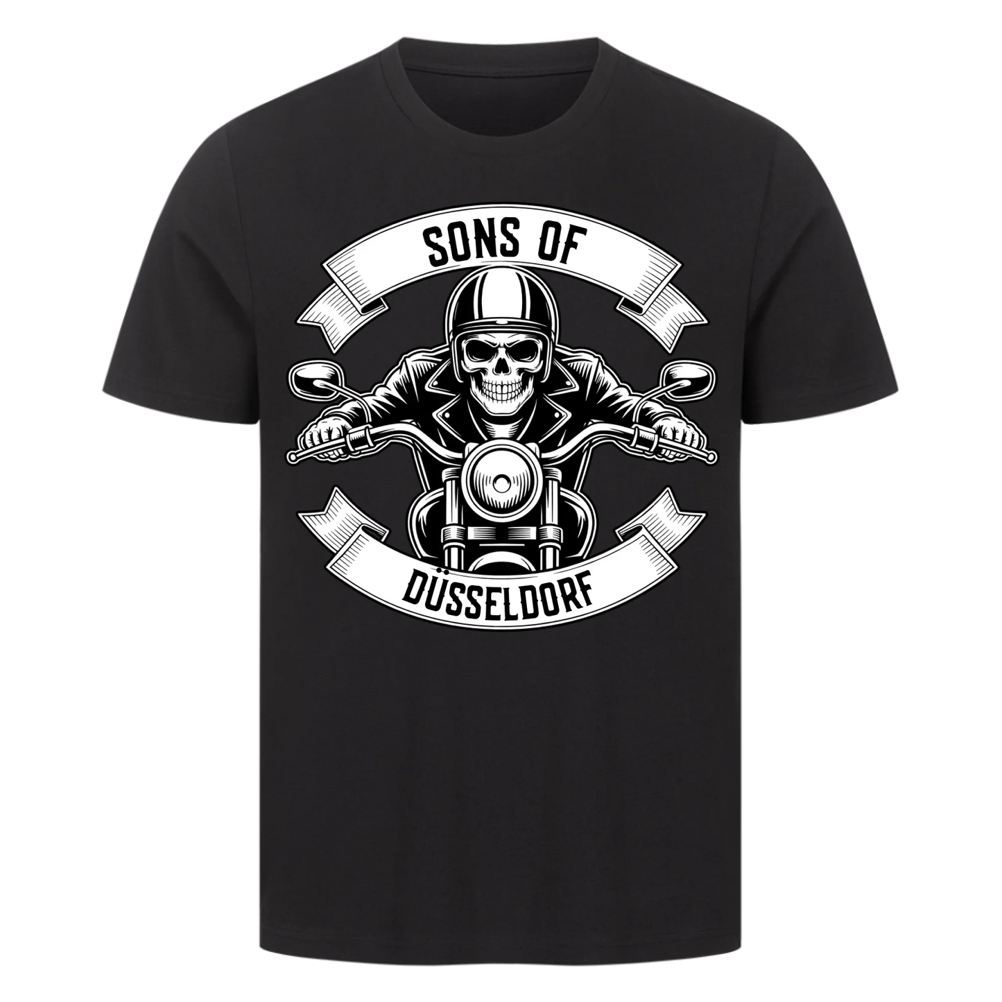 Personalisiertes Biker Frontdruck Premium T-Shirt – mit individuellem Brustlogo 4