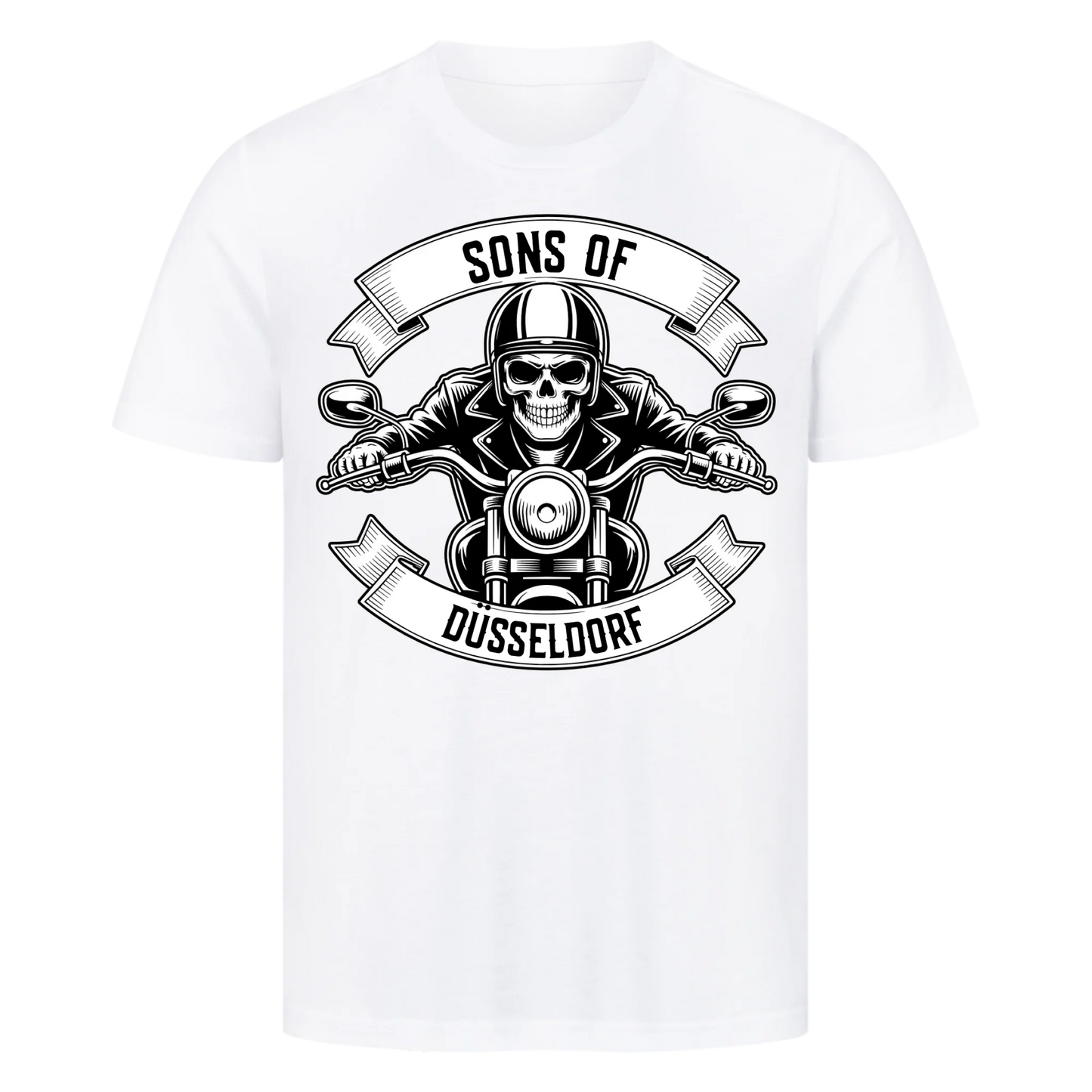 Personalisiertes Biker Frontdruck Premium T-Shirt – mit individuellem Brustlogo 4