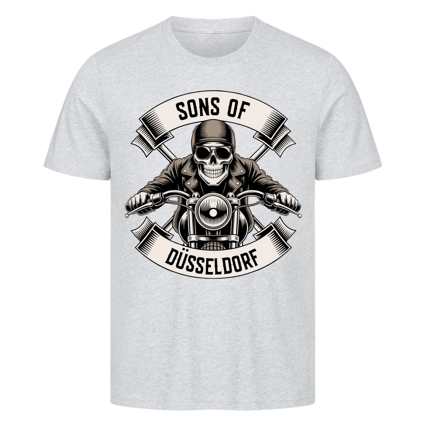 Personalisiertes Biker Frontdruck Premium T-Shirt – mit individuellem Brustlogo 5