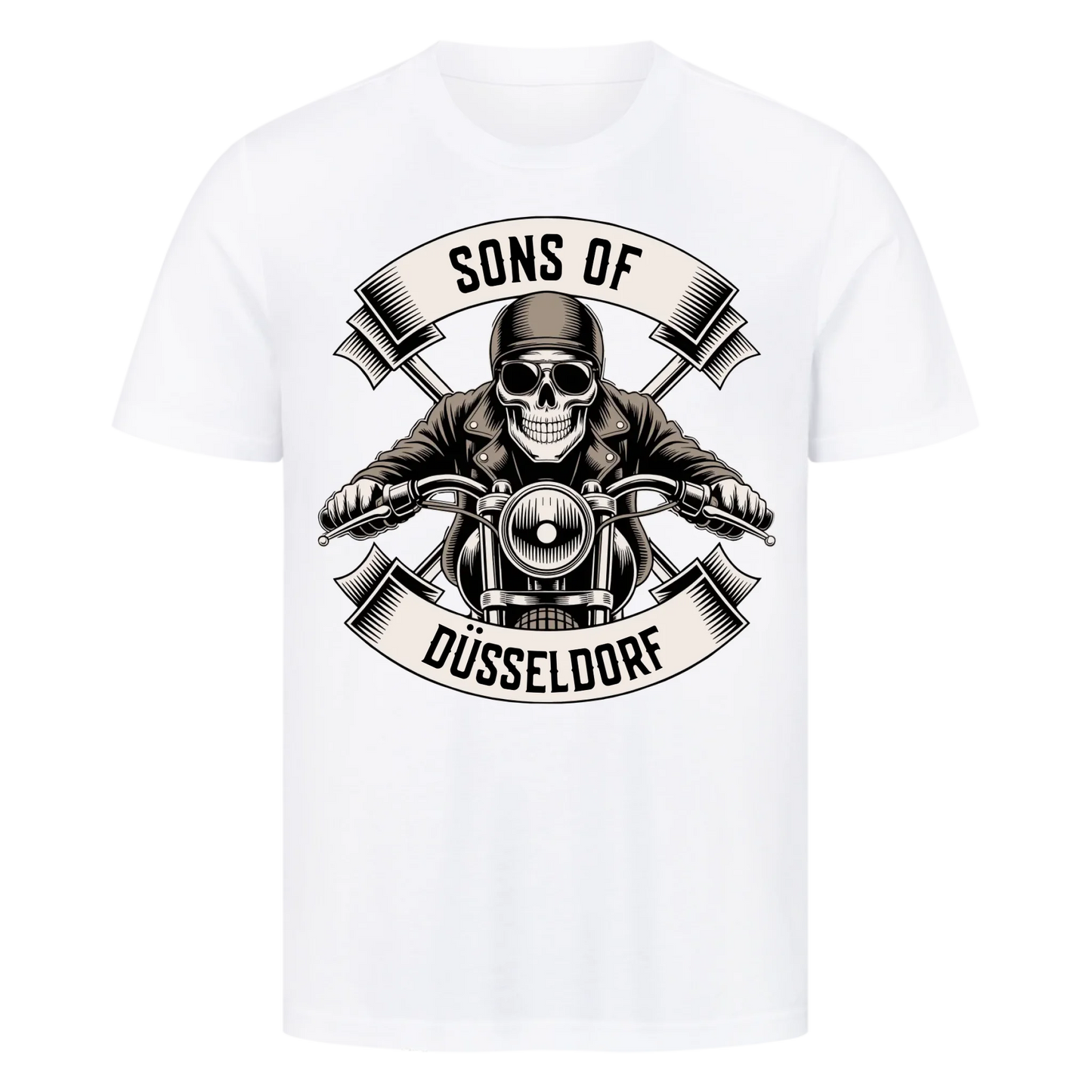 Personalisiertes Biker Frontdruck Premium T-Shirt – mit individuellem Brustlogo 5