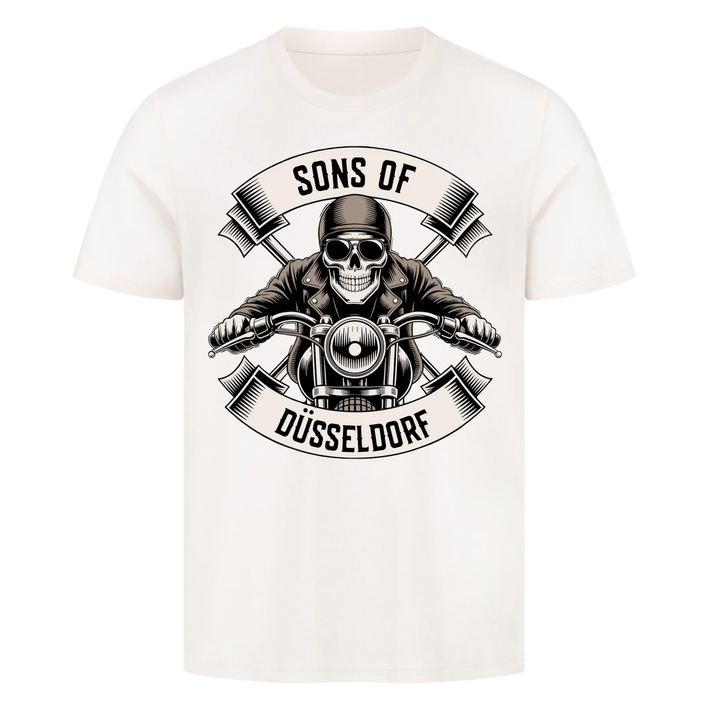 Personalisiertes Biker Frontdruck Premium T-Shirt – mit individuellem Brustlogo 5