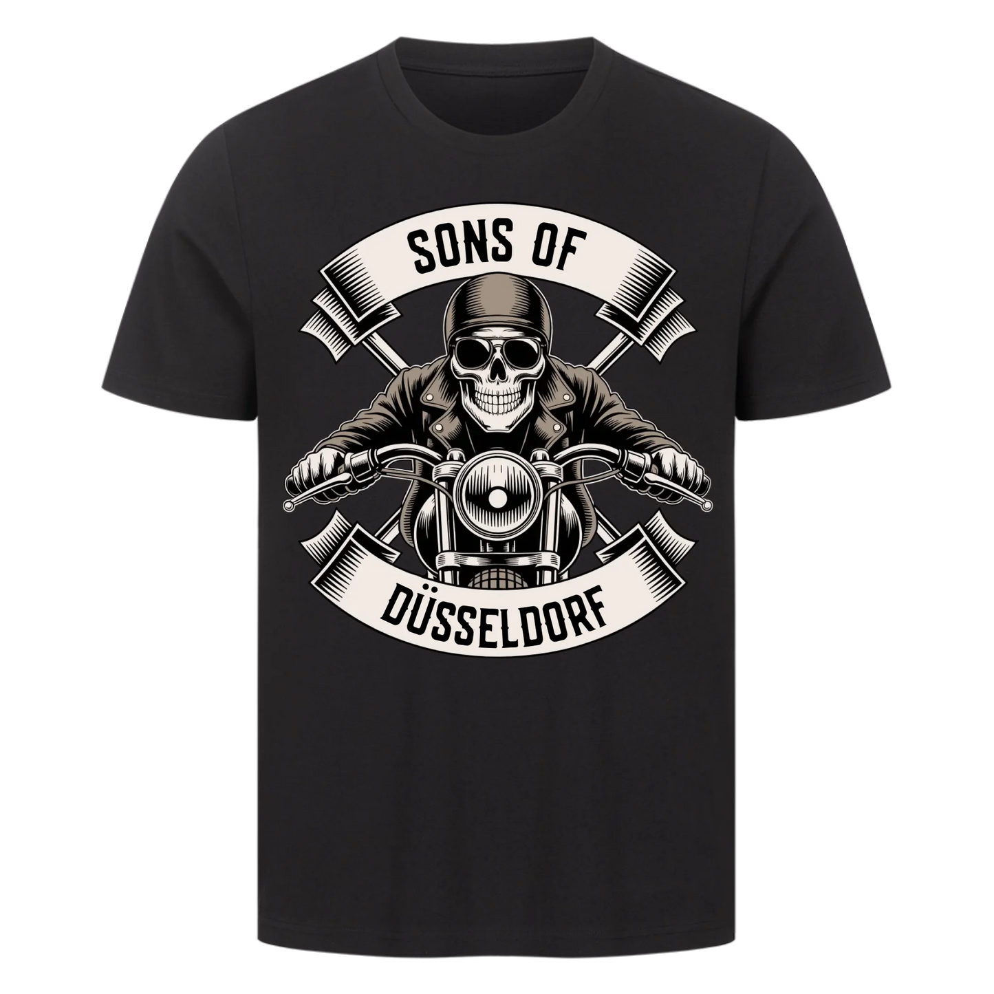 Personalisiertes Biker Frontdruck Premium T-Shirt – mit individuellem Brustlogo 5