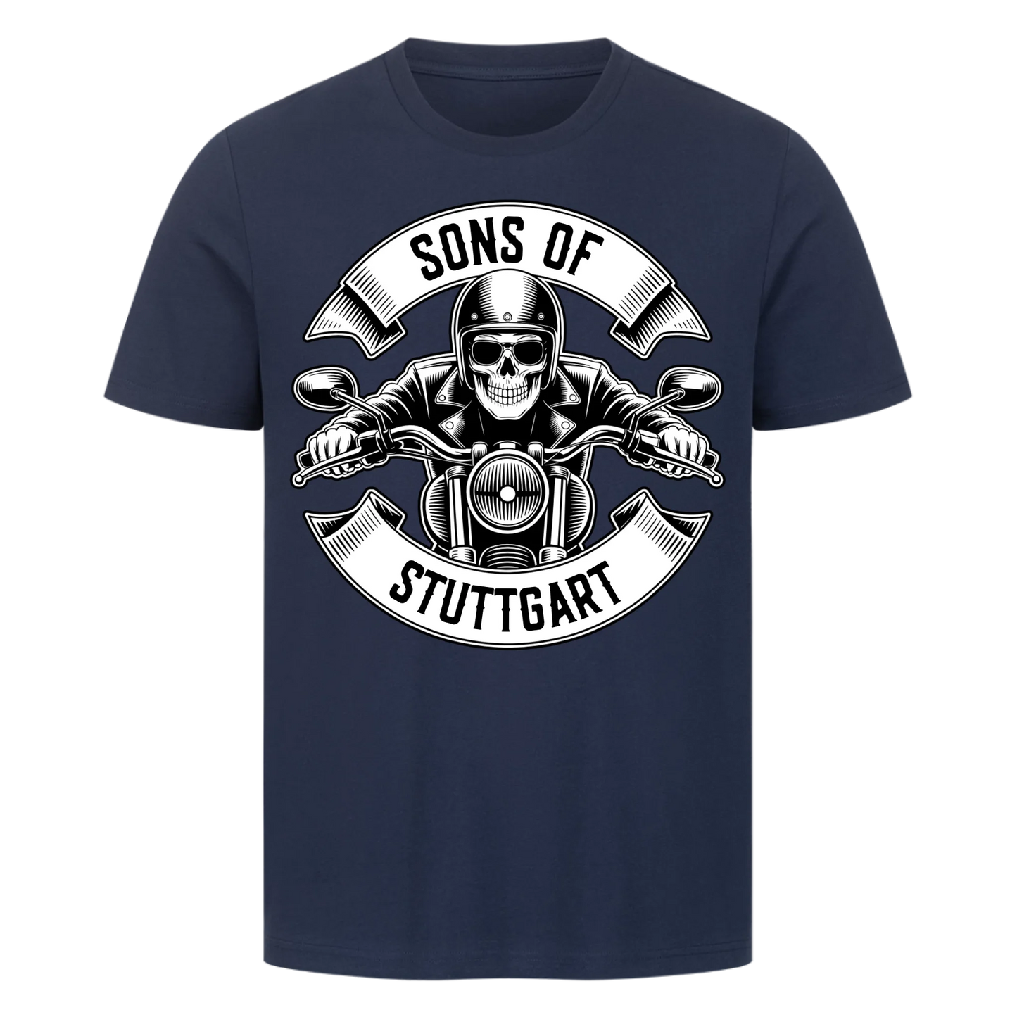 Personalisiertes Biker Frontdruck Premium T-Shirt – mit individuellem Brustlogo 6