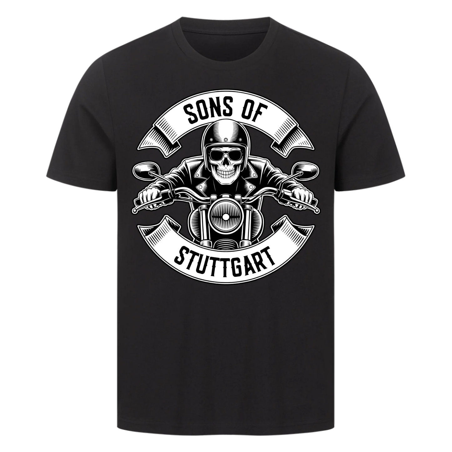 Personalisiertes Biker Frontdruck Premium T-Shirt – mit individuellem Brustlogo 6