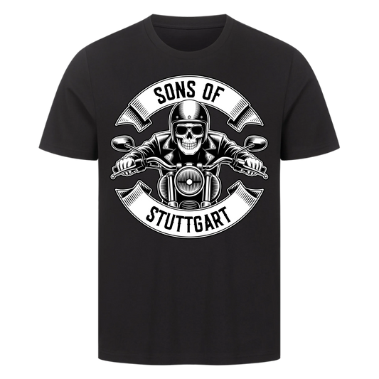 Personalisiertes Biker Frontdruck Premium T-Shirt – mit individuellem Brustlogo 6