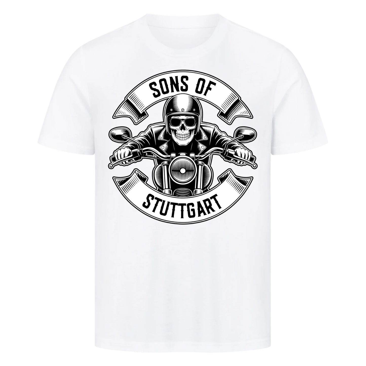 Personalisiertes Biker Frontdruck Premium T-Shirt – mit individuellem Brustlogo 6