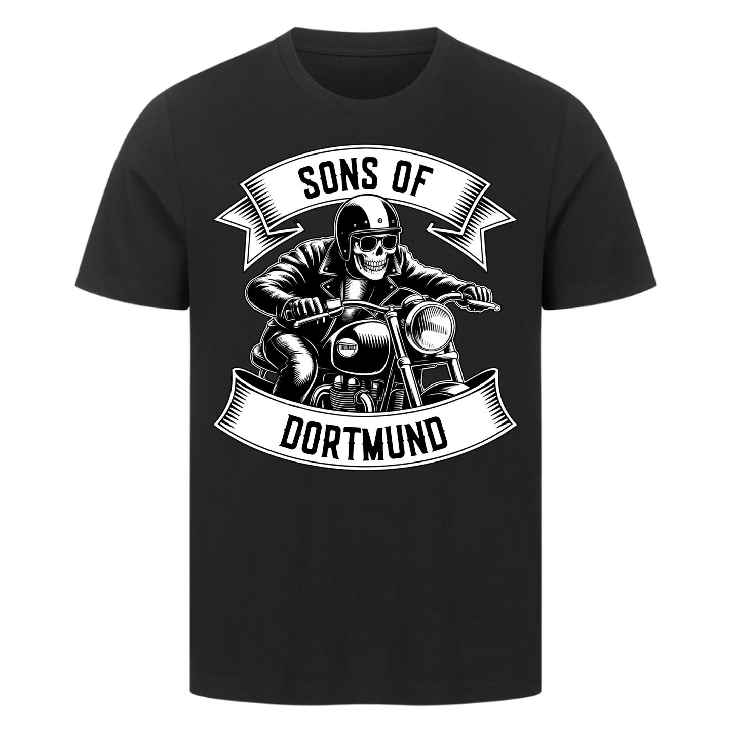 Personalisiertes Biker Frontdruck Premium T-Shirt – mit individuellem Brustlogo 7