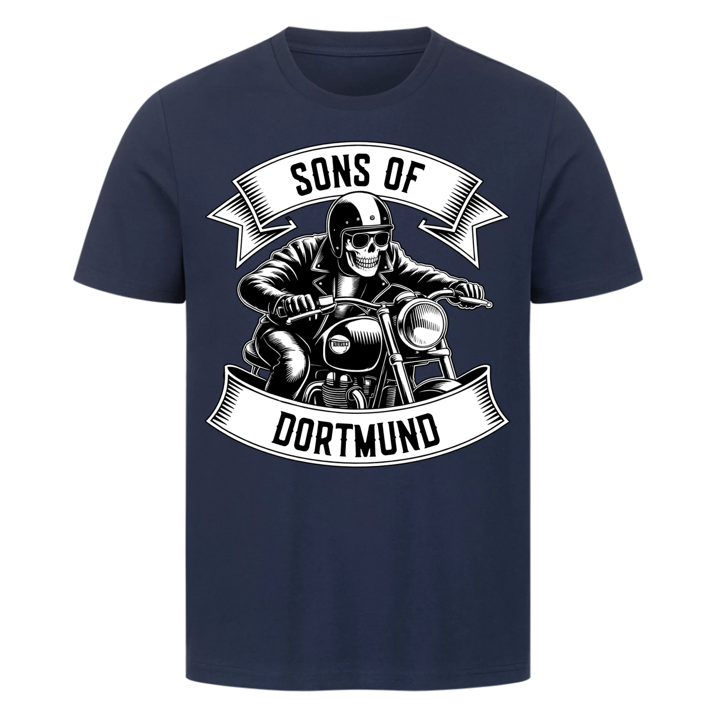 Personalisiertes Biker Frontdruck Premium T-Shirt – mit individuellem Brustlogo 7