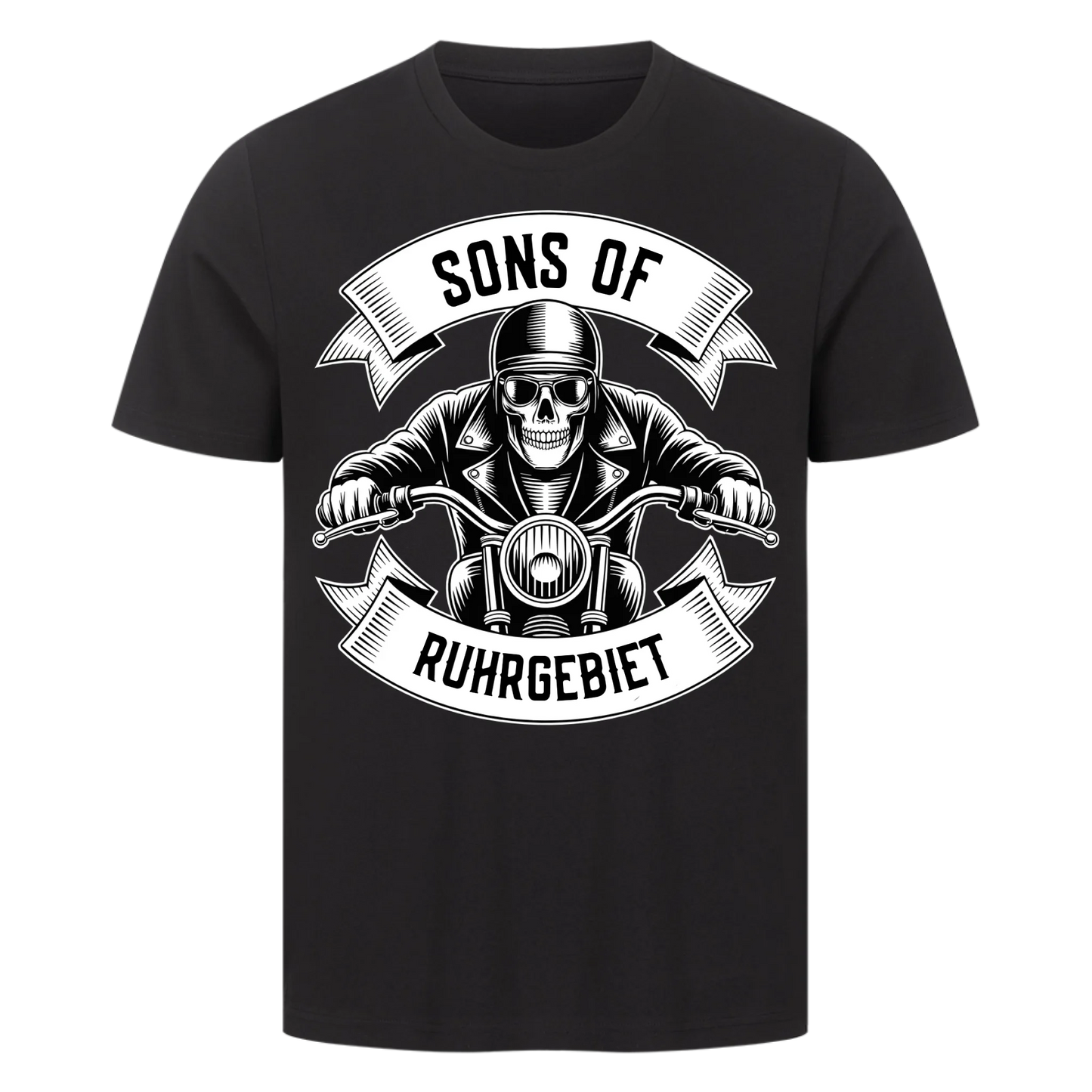 Personalisiertes Biker Frontdruck Premium T-Shirt – mit individuellem Brustlogo 8