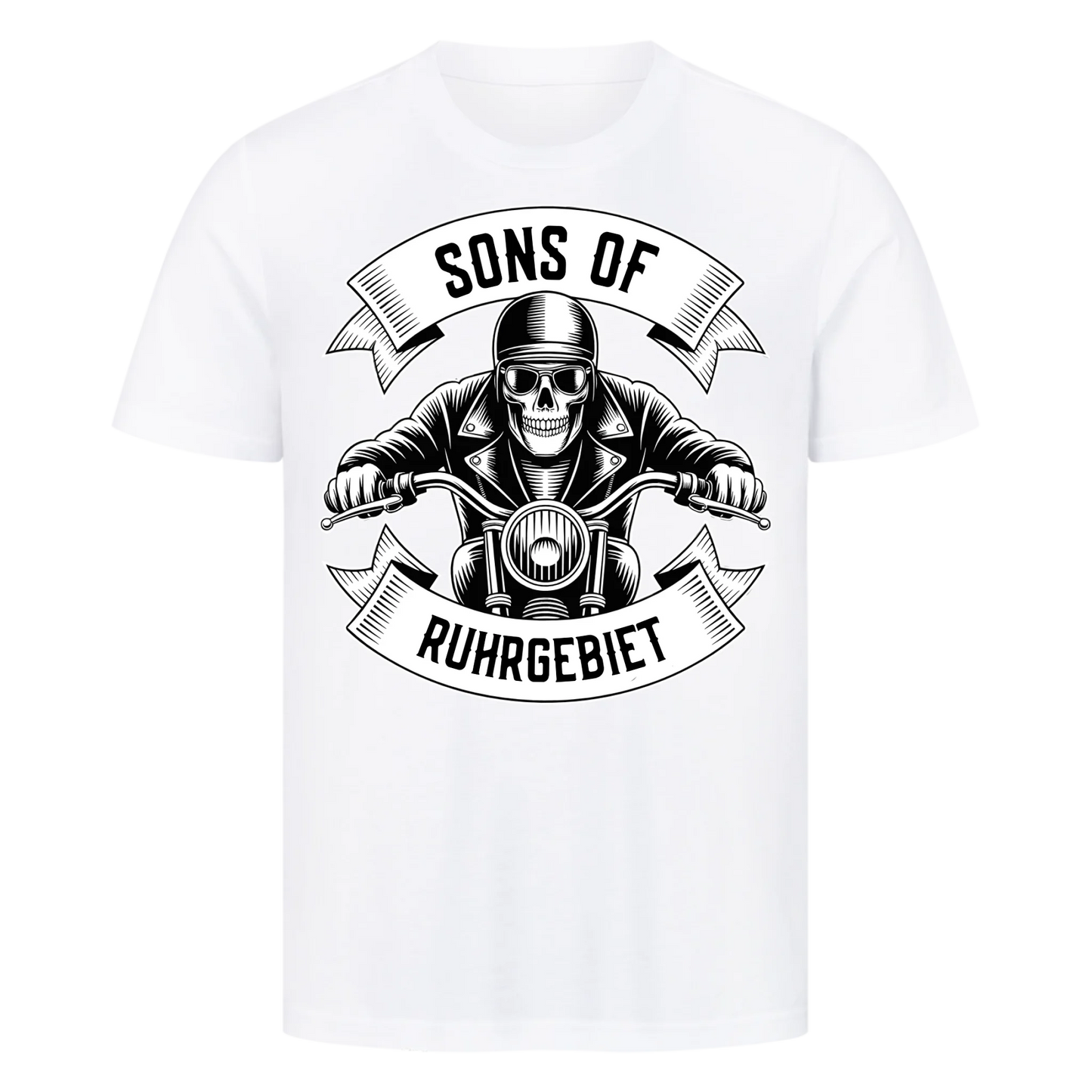 Personalisiertes Biker Frontdruck Premium T-Shirt – mit individuellem Brustlogo 8